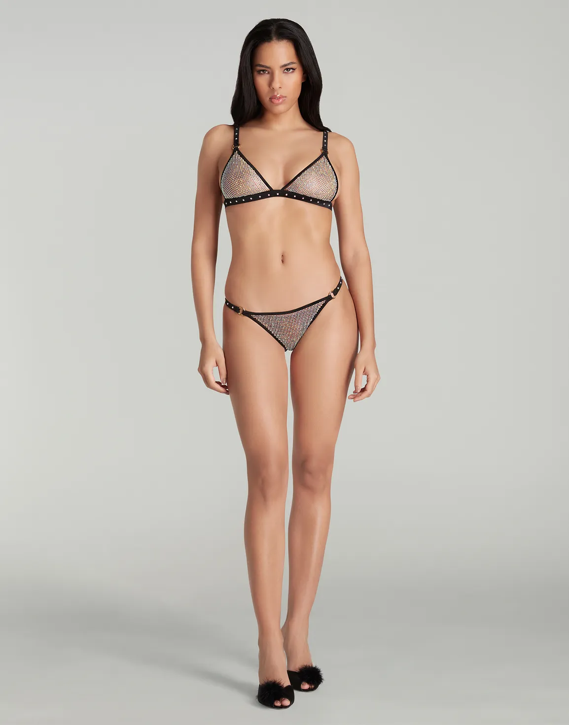 Estellie Brief Black/Aurora Borealis | Agent Provocateur