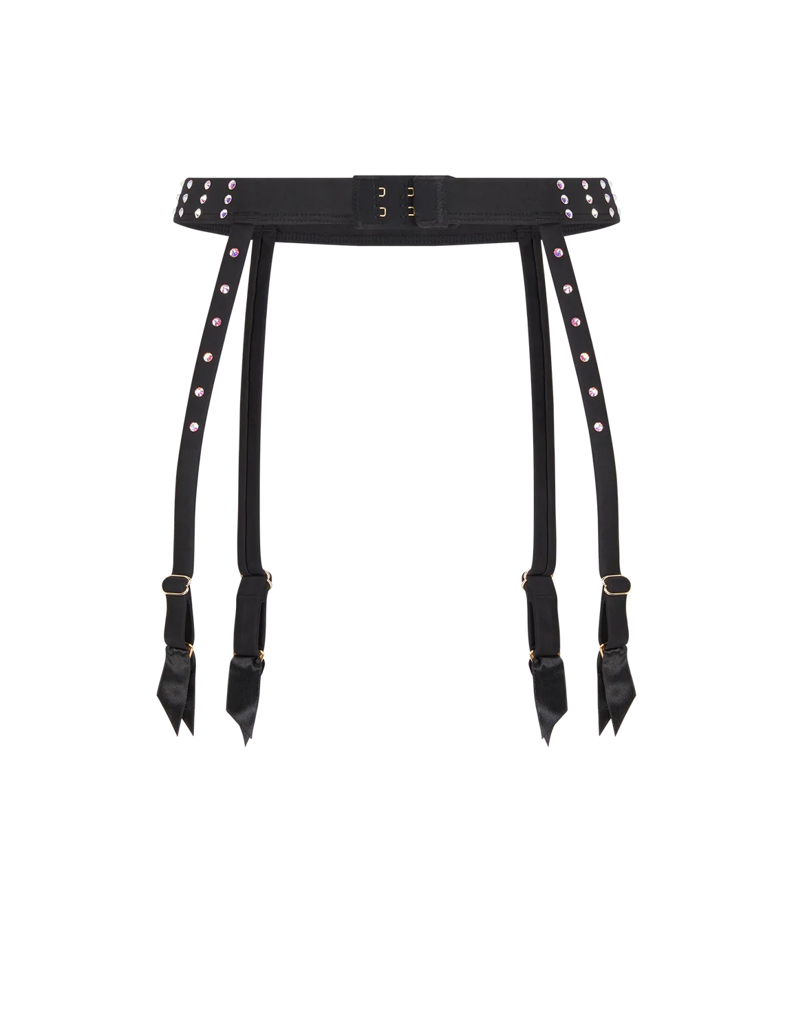 Estellie Suspender Black/Aurora Borealis | Agent Provocateur
