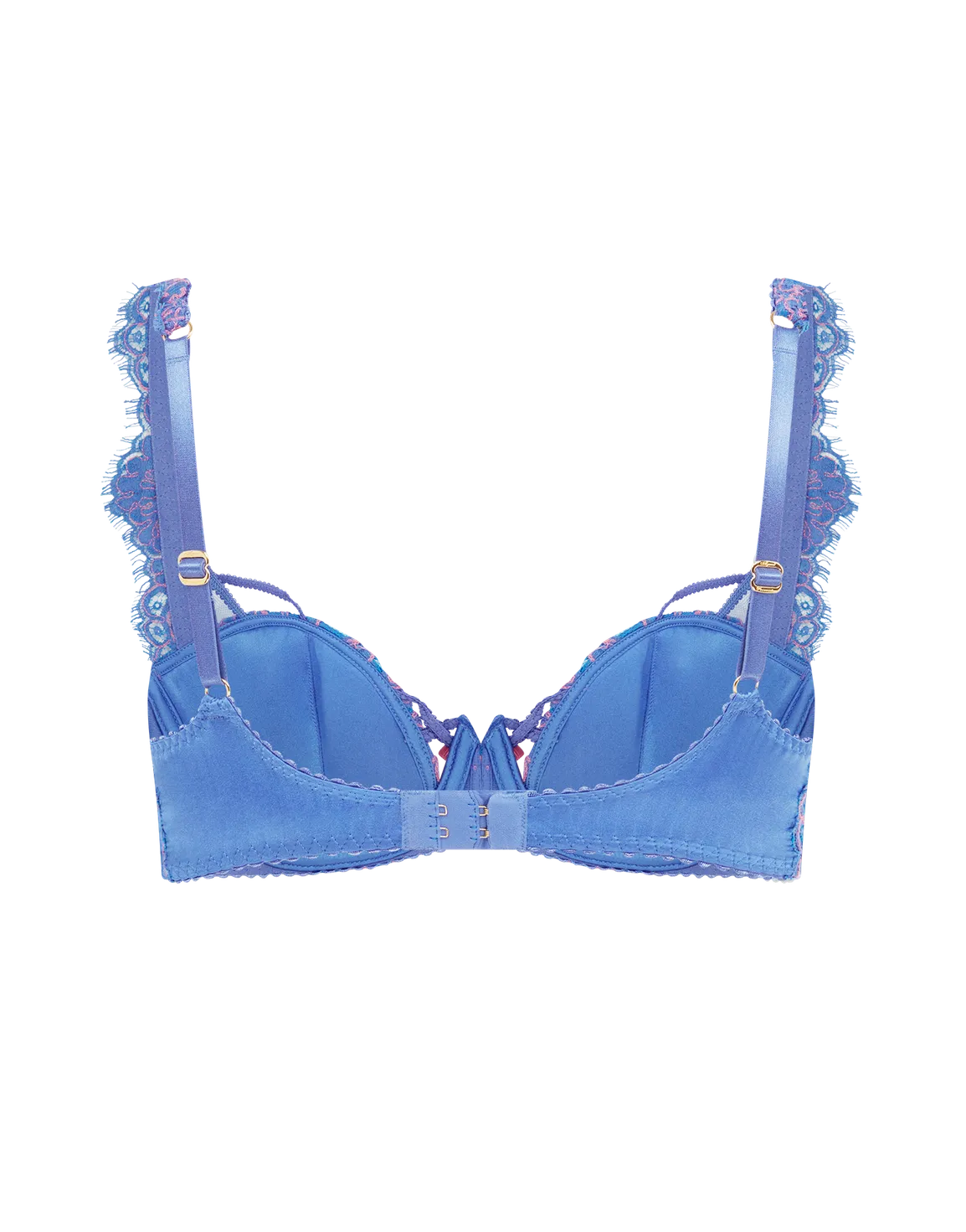 Eviee Plunge Underwired Bra Blue | Agent Provocateur