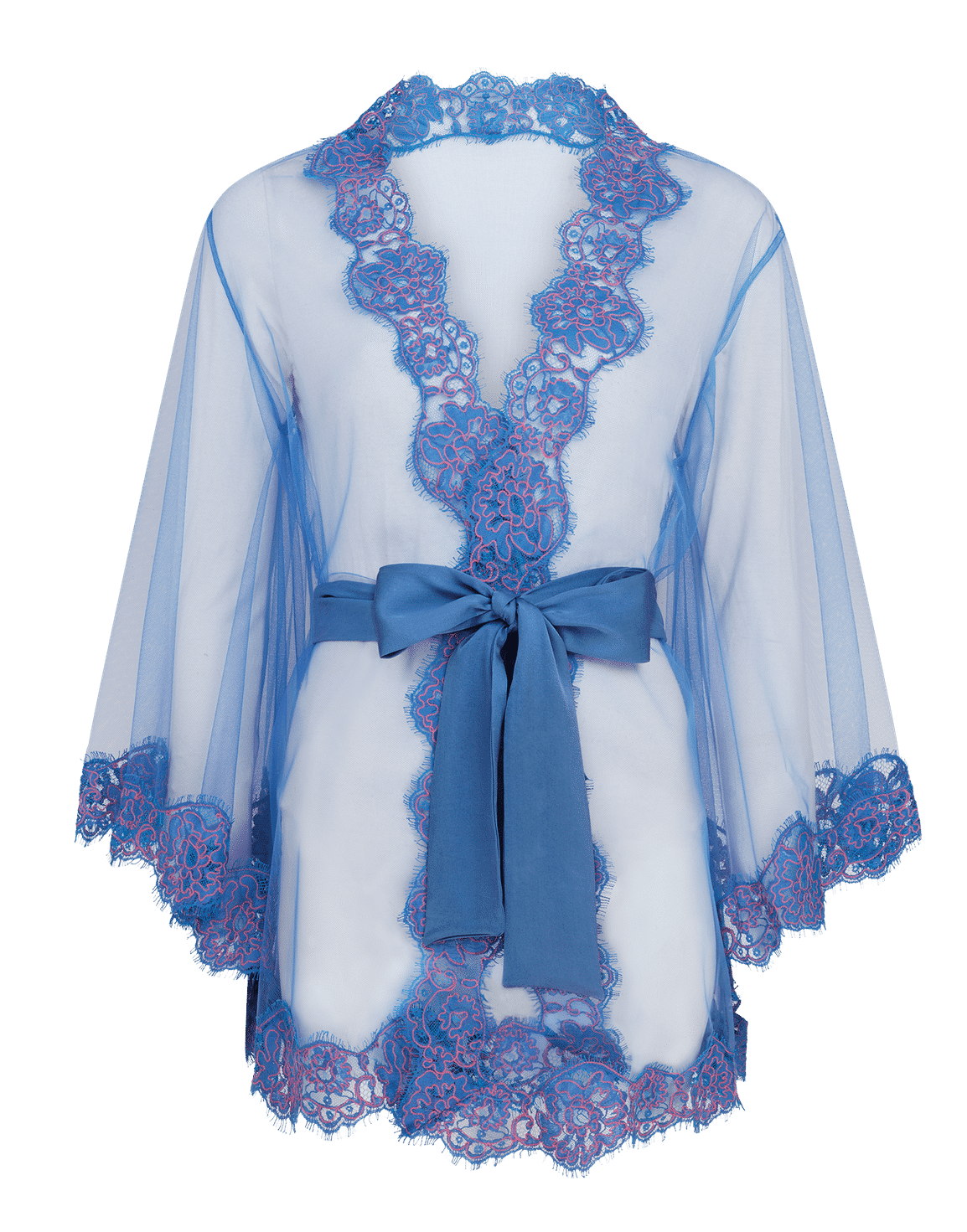 Eviee Short Kimono Blue | Agent Provocateur