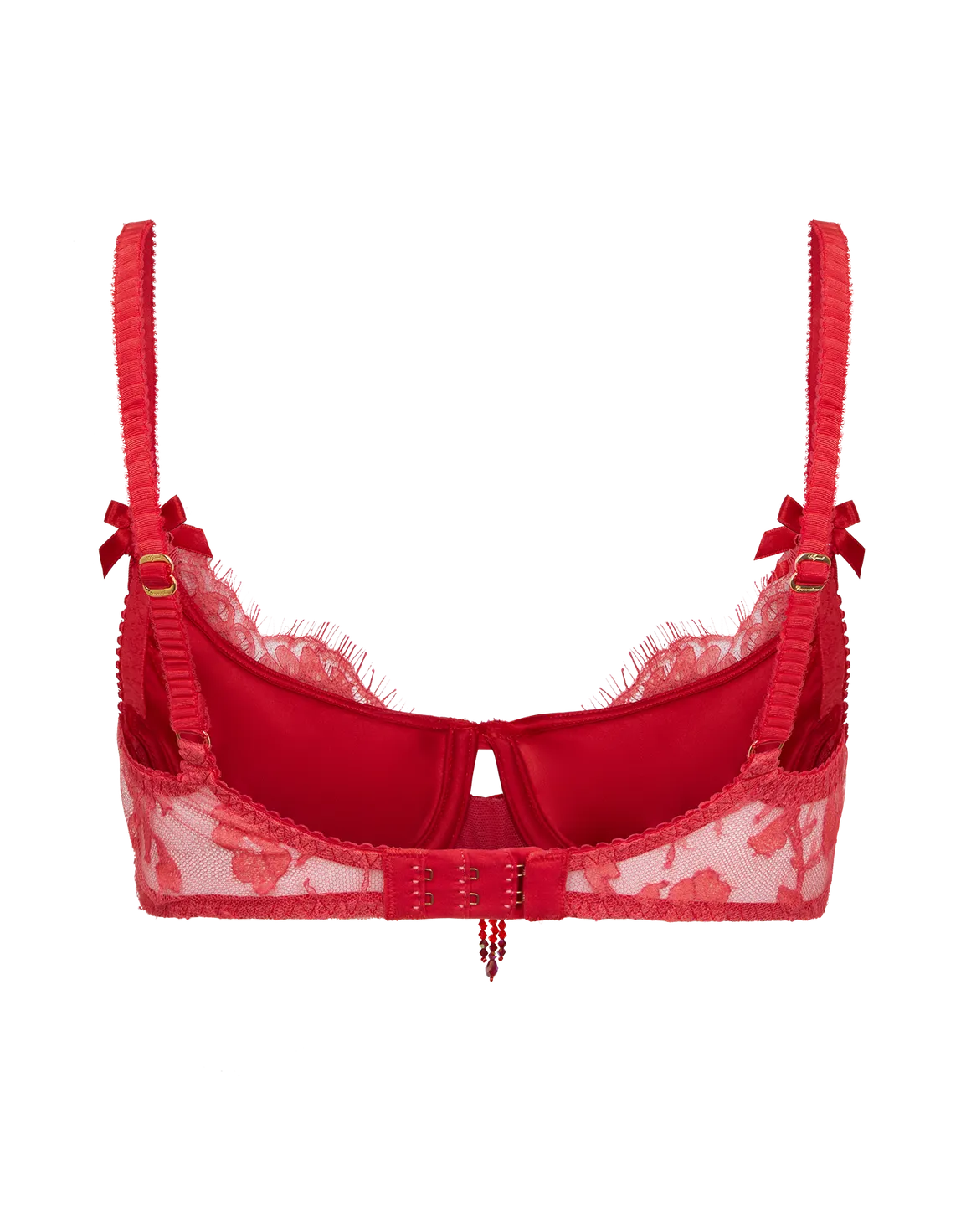Graicelle Plunge Underwired Bra Red | Agent Provocateur