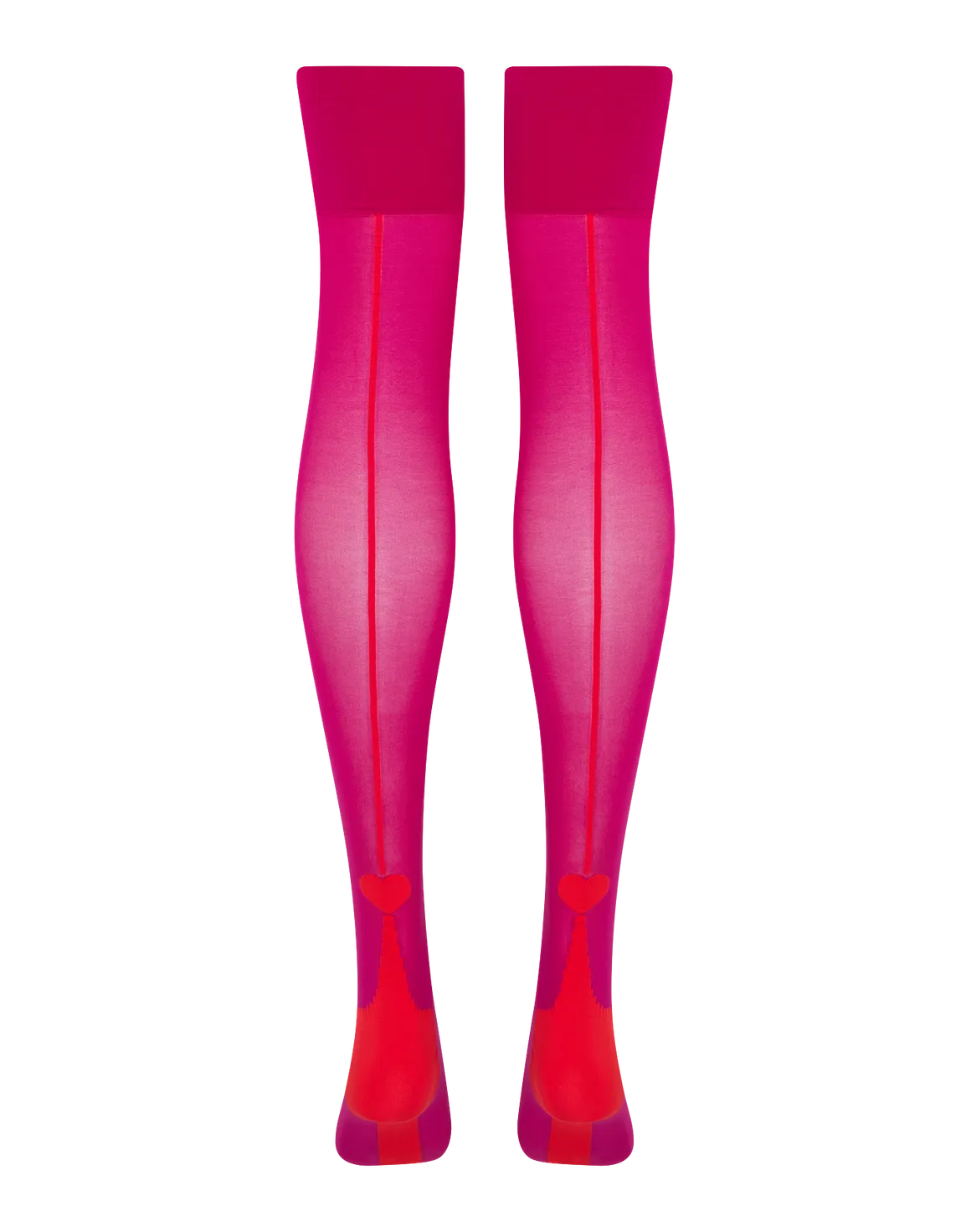 Lea Stockings Fuchsia/Red | Agent Provocateur