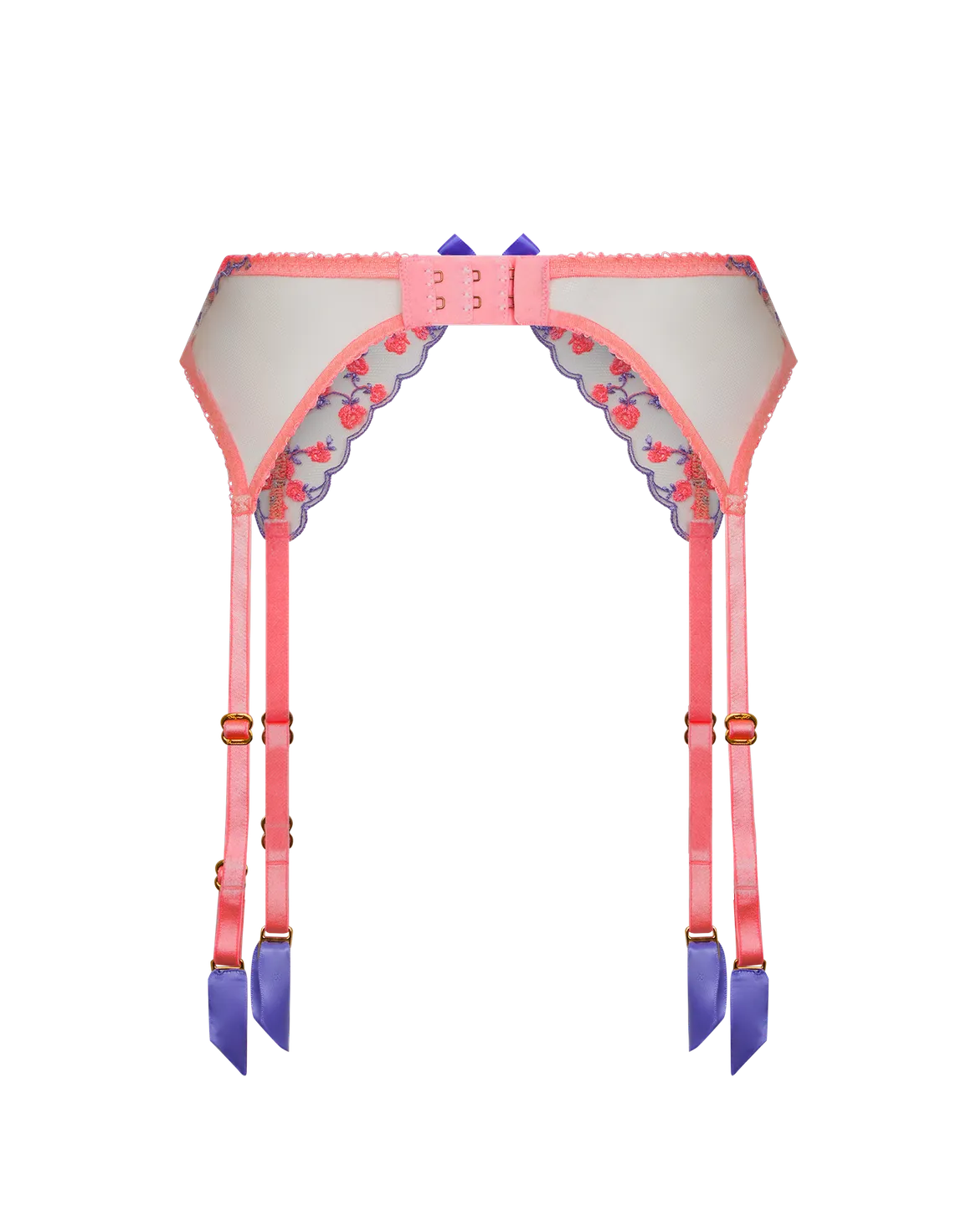 Lissa Suspender Pink/Lilac | Agent Provocateur