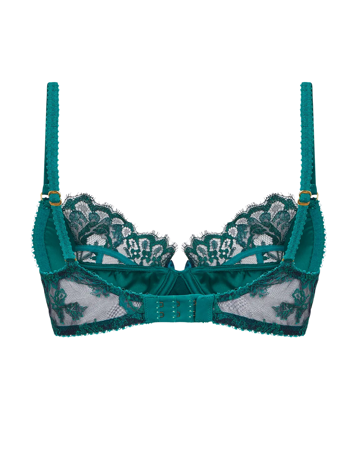 Solanna Plunge Underwired Bra Green | Agent Provocateur