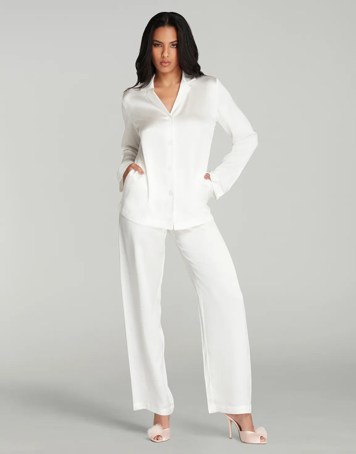 Cecily Pyjama Set Ivory/Ivory | Agent Provocateur