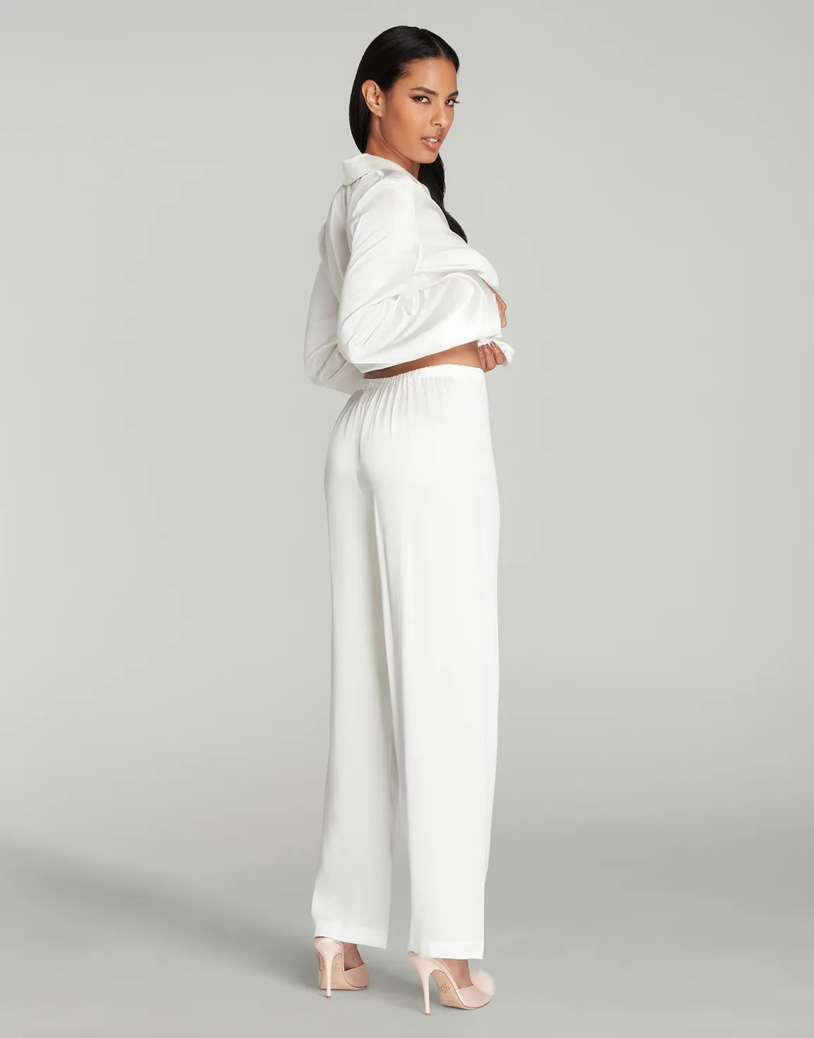 Cecily Pyjama Set Ivory/Ivory | Agent Provocateur