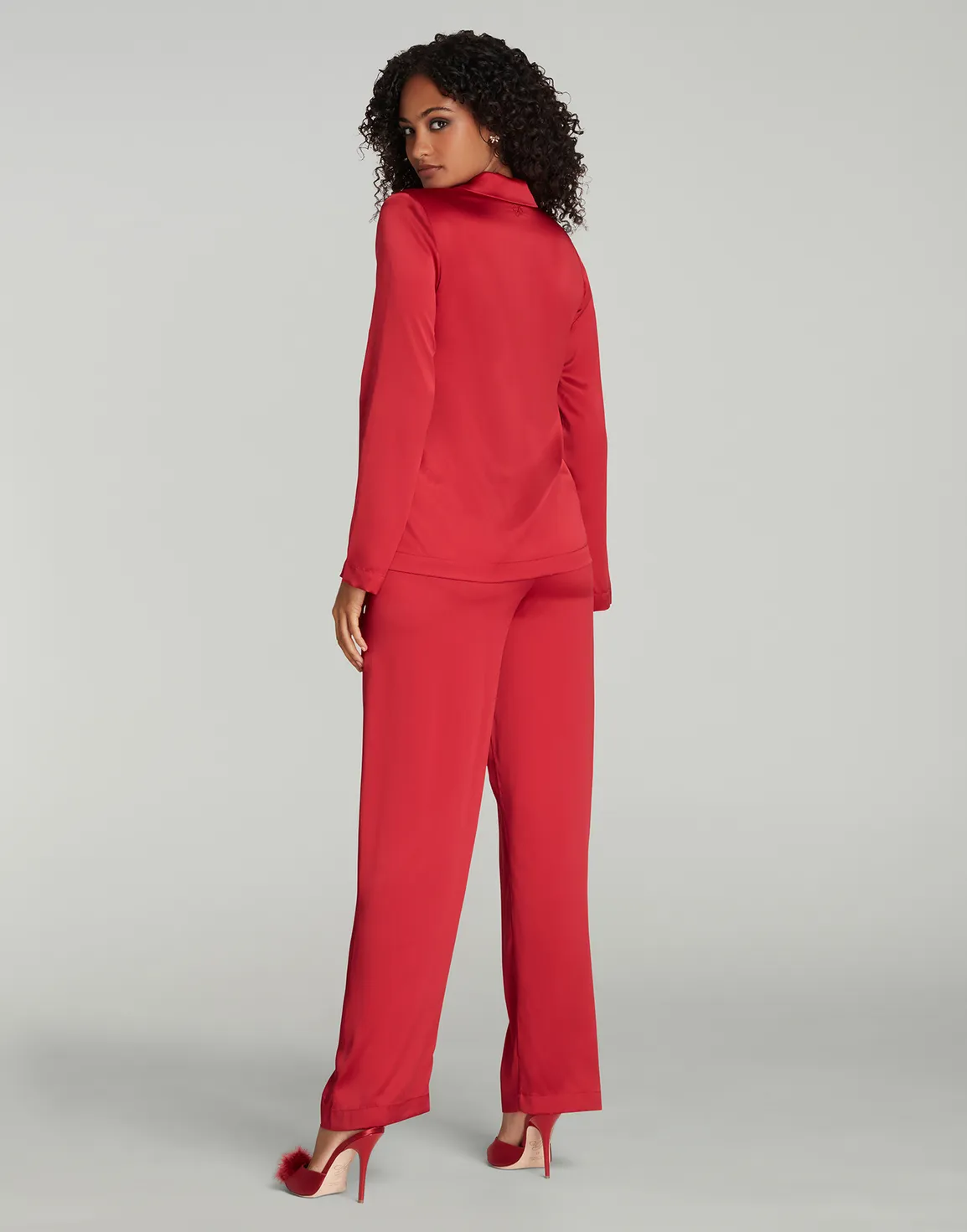 Cecily Pyjama Set Red/Red | Agent Provocateur