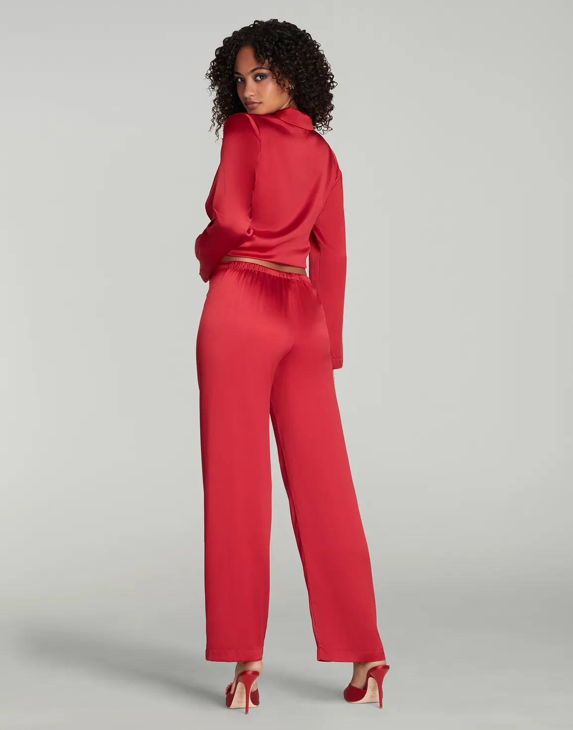 Cecily Pyjama Set Red/Red | Agent Provocateur