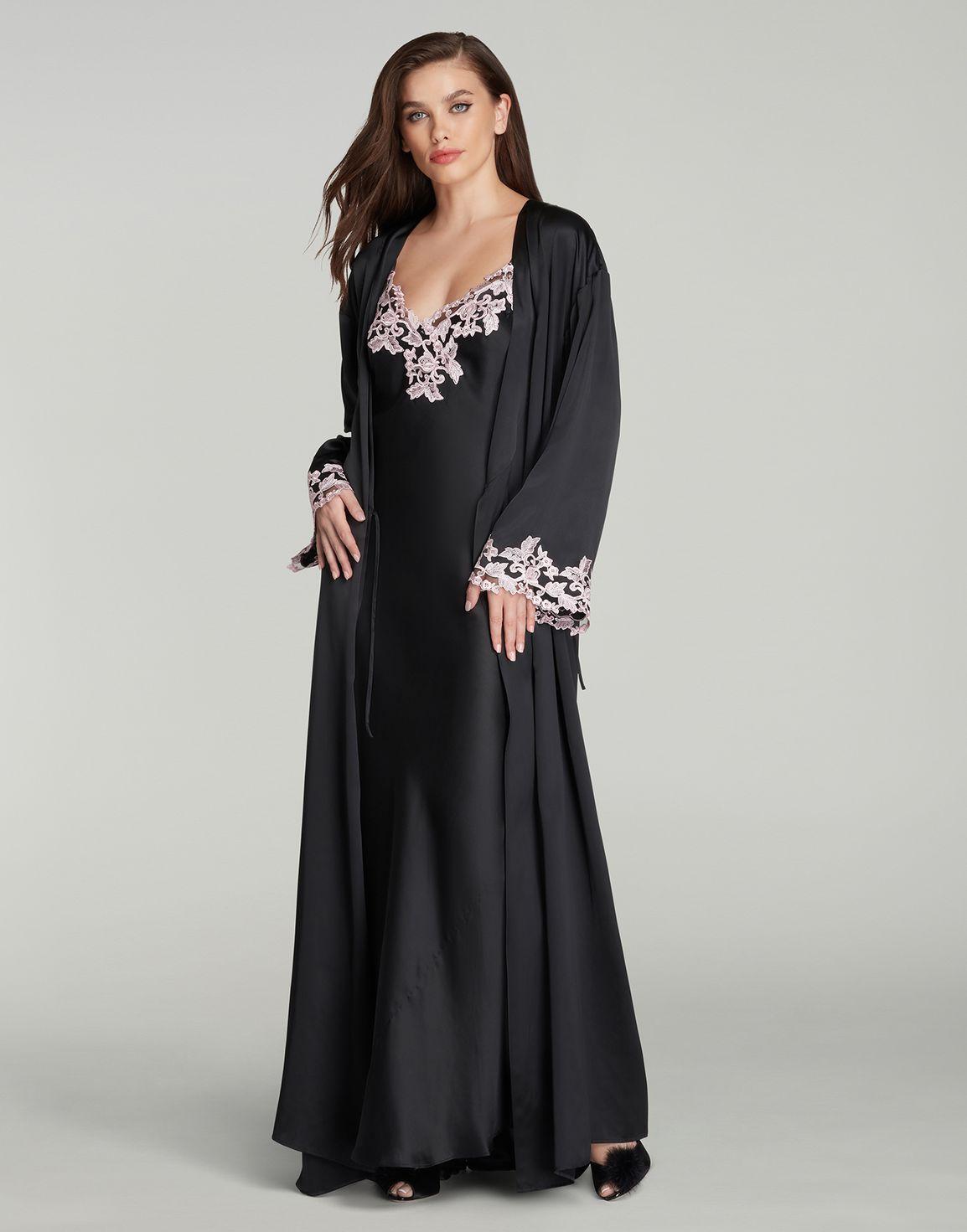 Darina Long Slip Black/Pink | Agent Provocateur