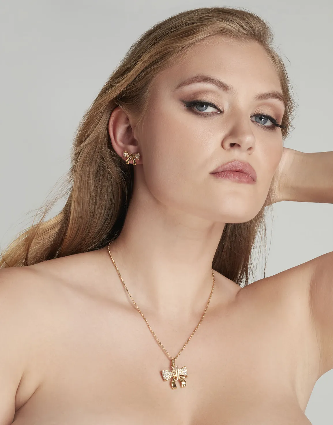 Brietta Necklace Gold/Crystal | Agent Provocateur
