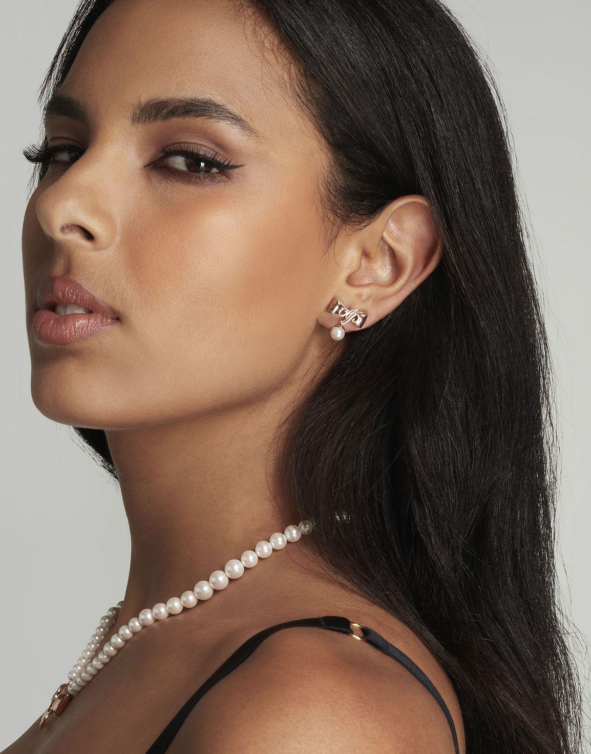 Beki Earrings Rose Gold/Crystal | Agent Provocateur