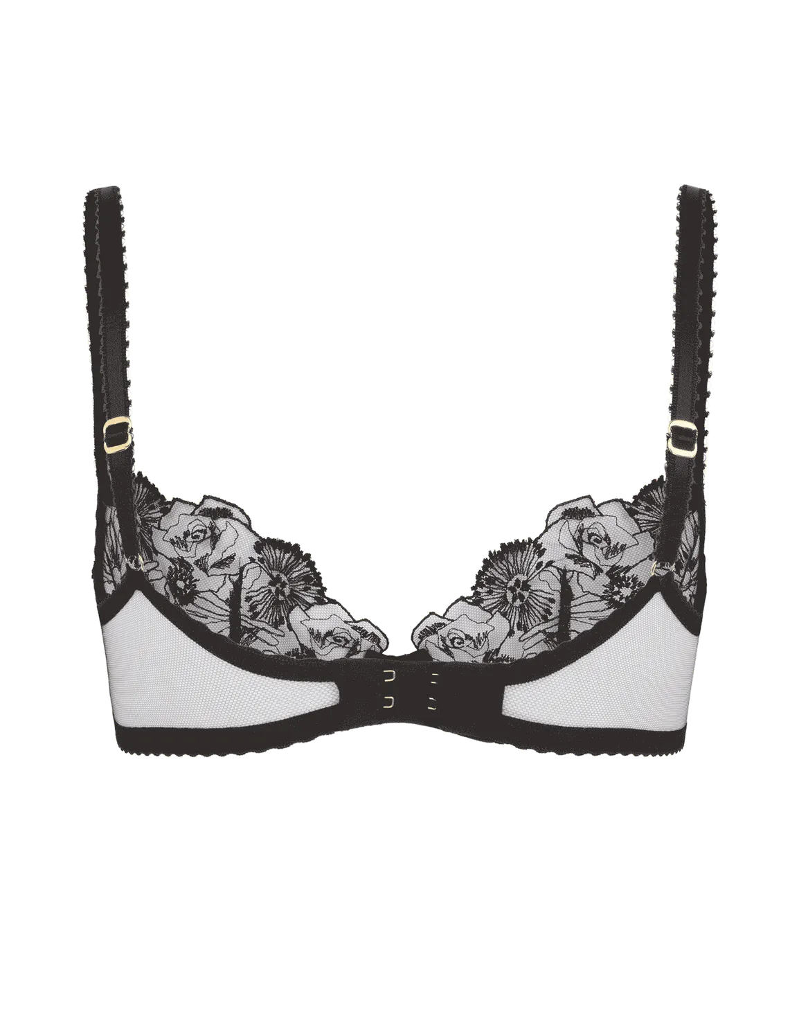 Jayce Plunge Underwired Bra Black | Agent Provocateur
