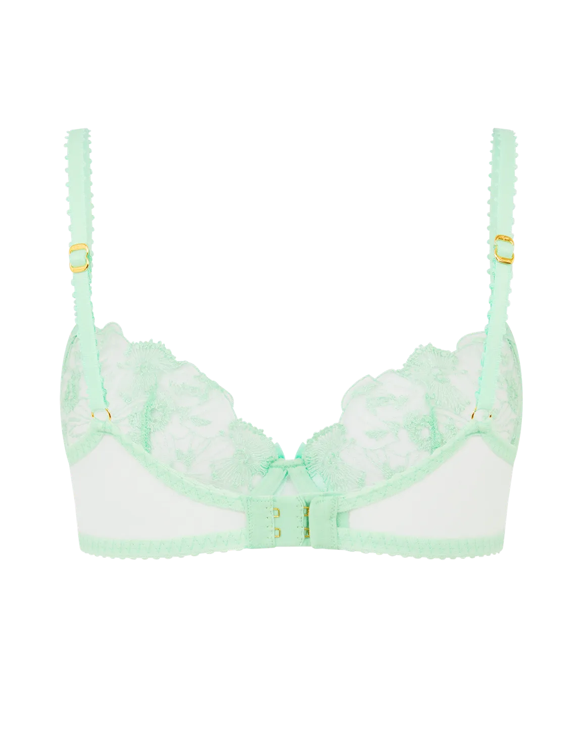 Jayce Plunge Underwired Bra Mint/Mint | Agent Provocateur