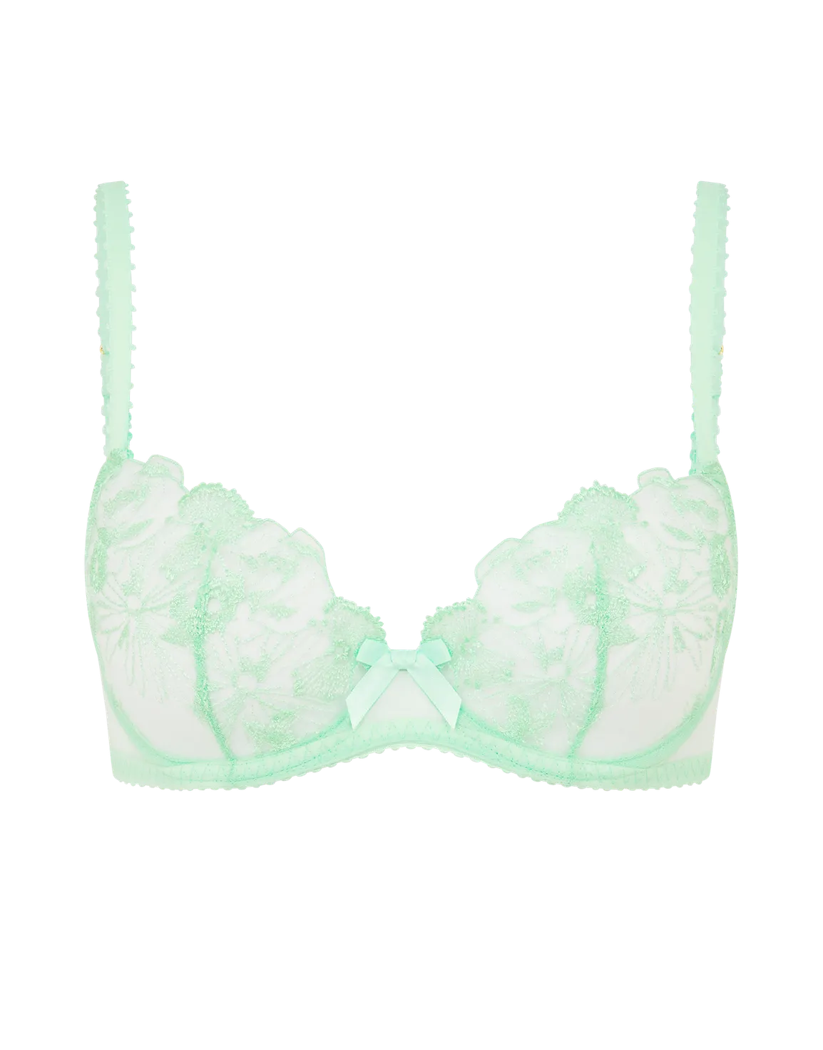 Jayce Plunge Underwired Bra Mint/Mint | Agent Provocateur