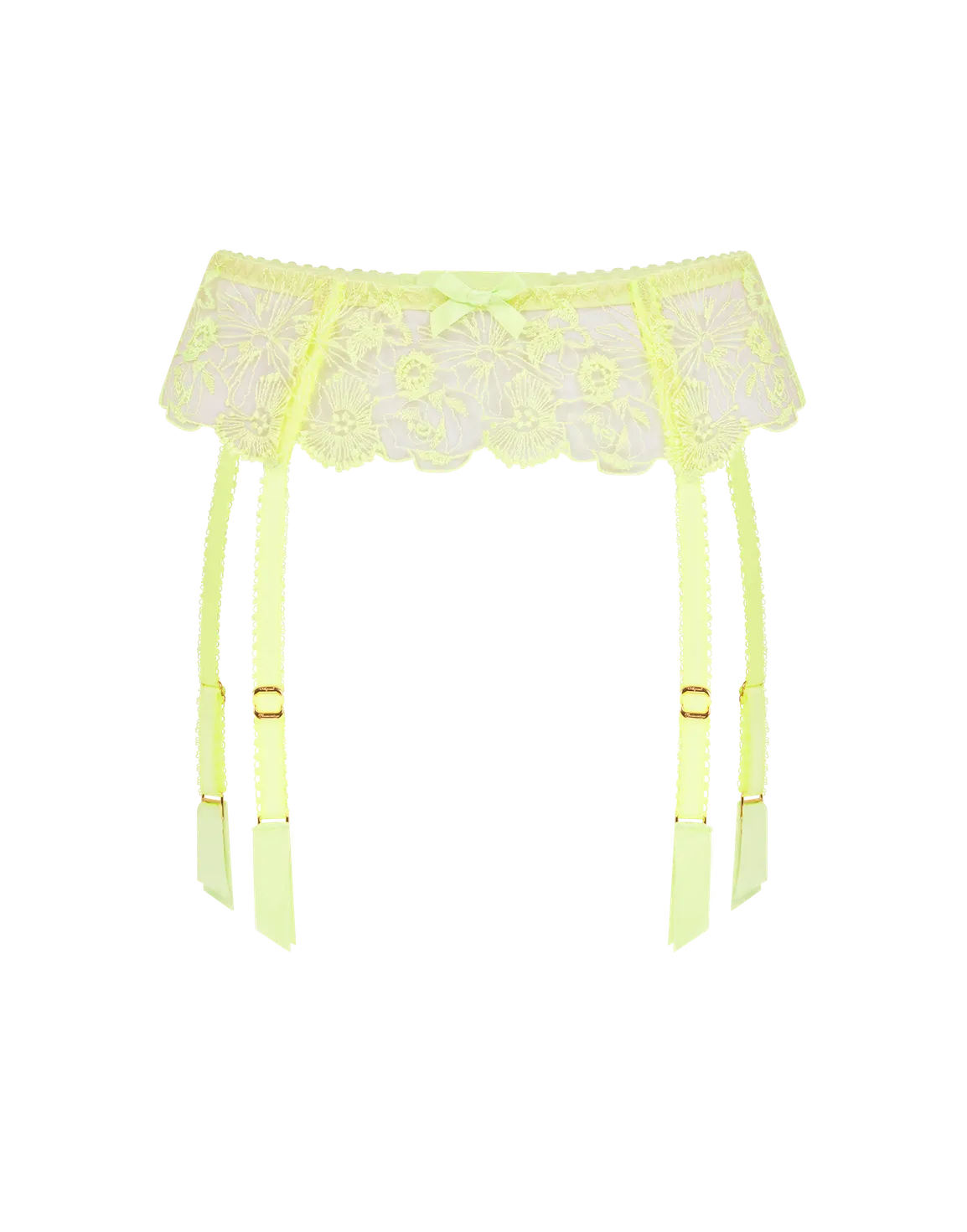 Jayce Suspender Neon Lemon/Sand | Agent Provocateur