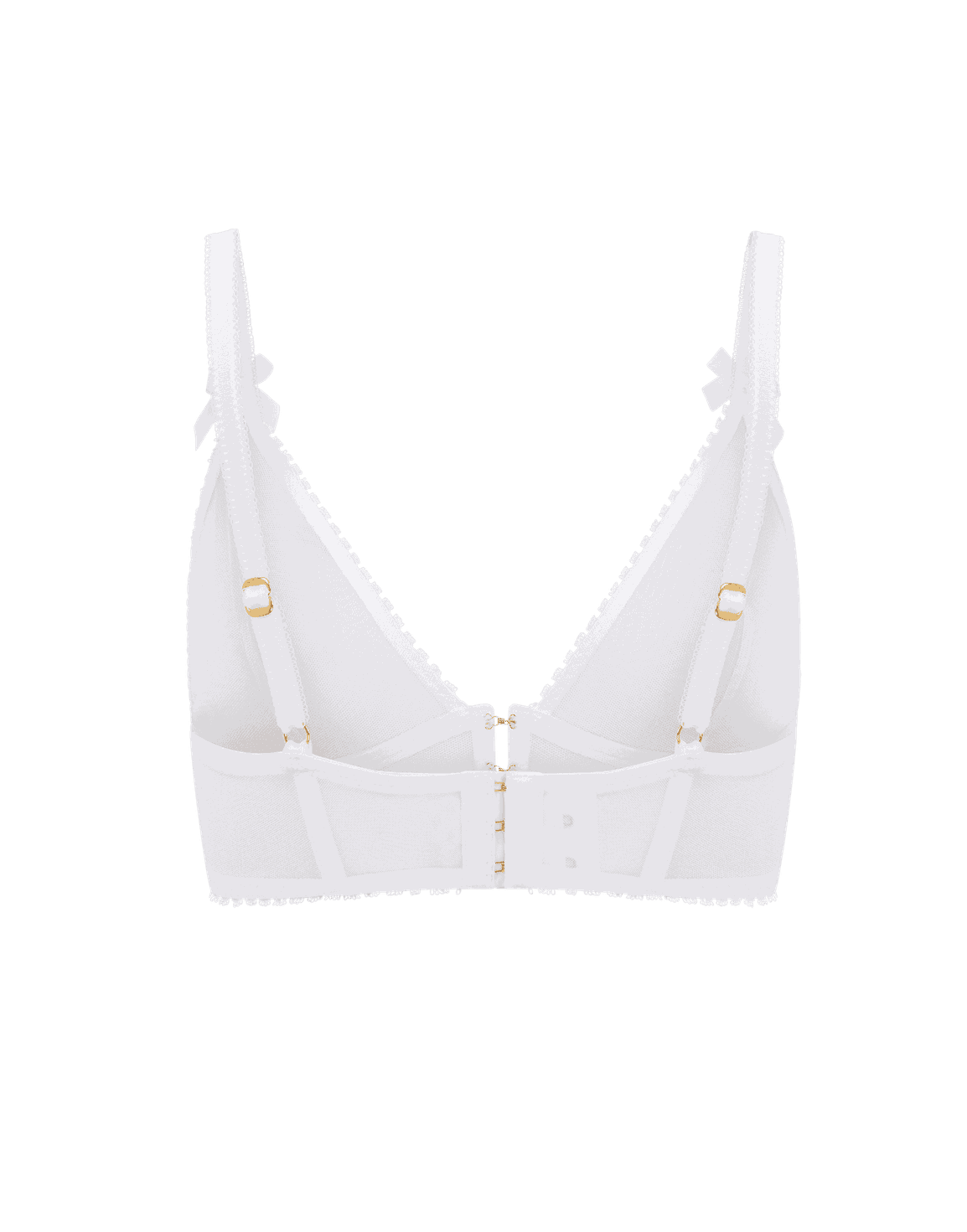 Burty Plunge Non Wired Bra White | Agent Provocateur