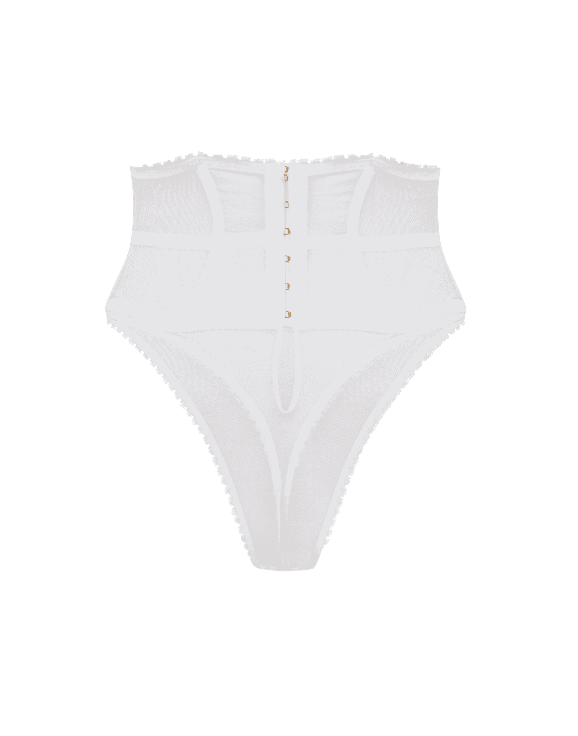 Burty High Waisted Thong White | Agent Provocateur