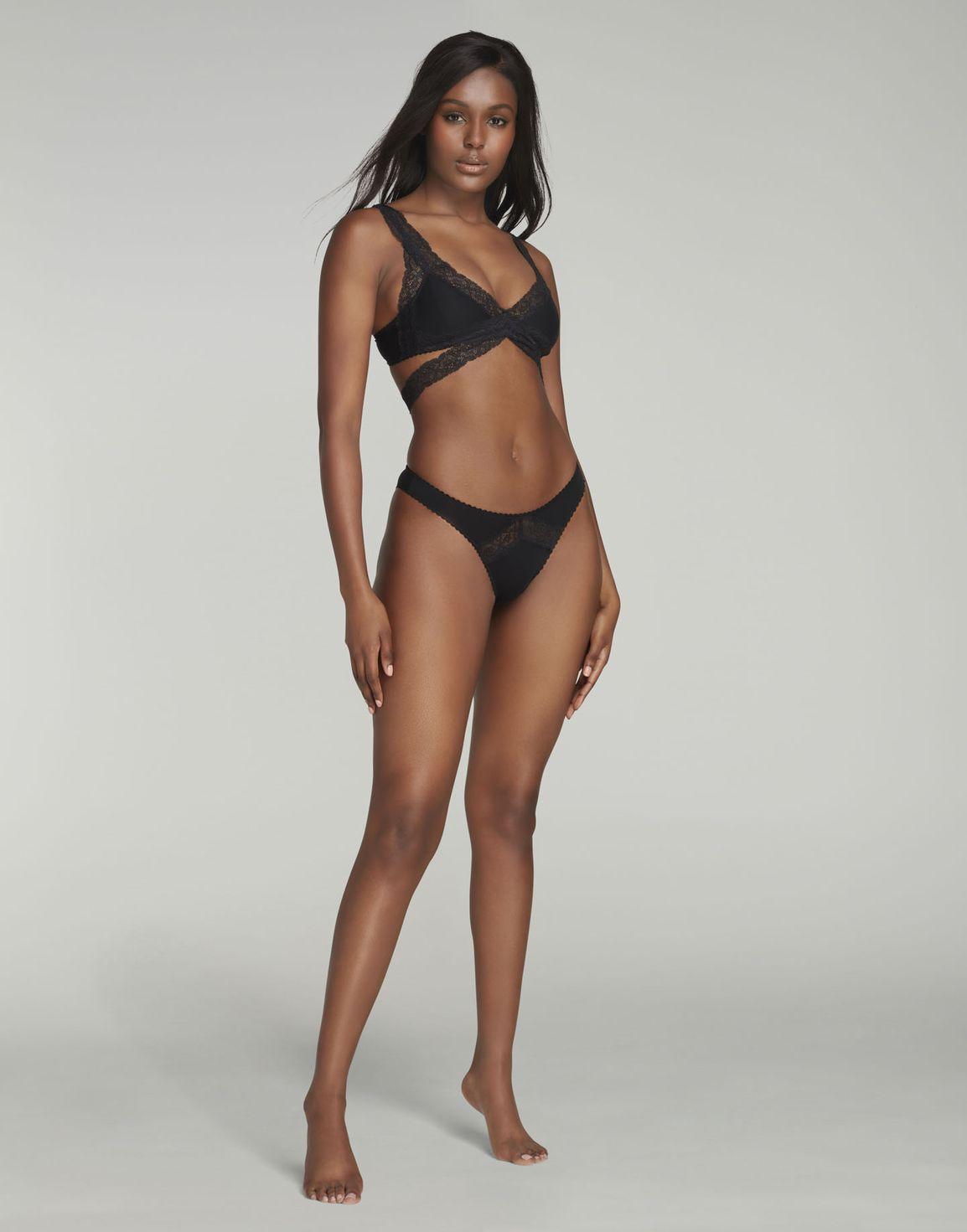 Clemmy High Apex Non Wired Bra Black | Agent Provocateur
