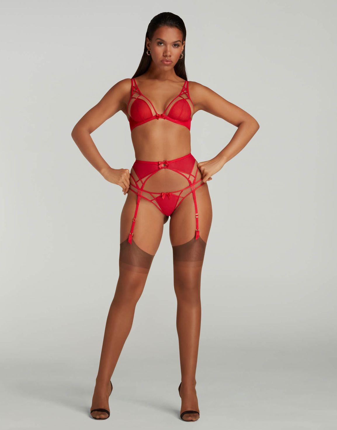 Cherise Suspender Red/Sand | Agent Provocateur