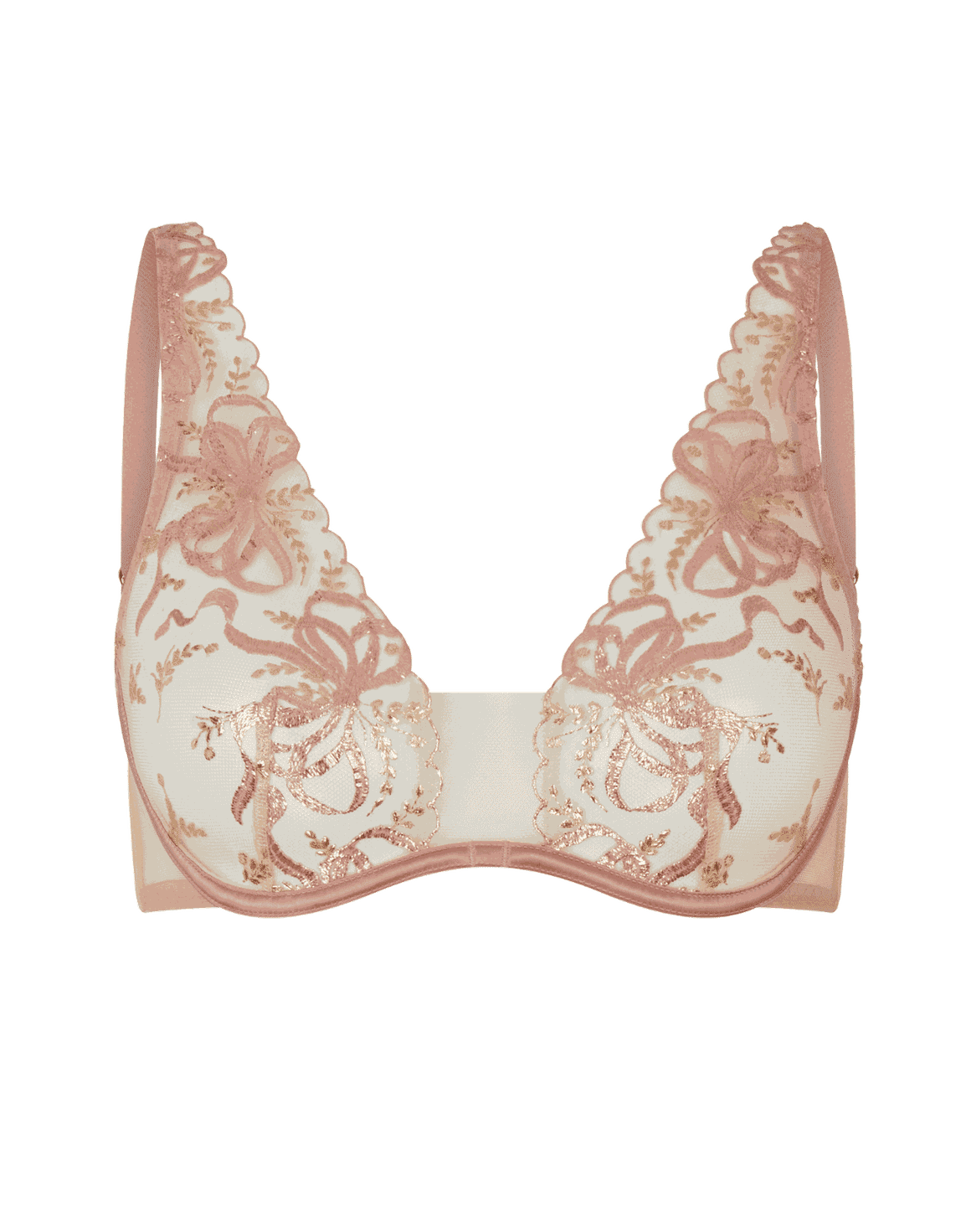 Svanna Plunge Underwired Bra Sand | Agent Provocateur