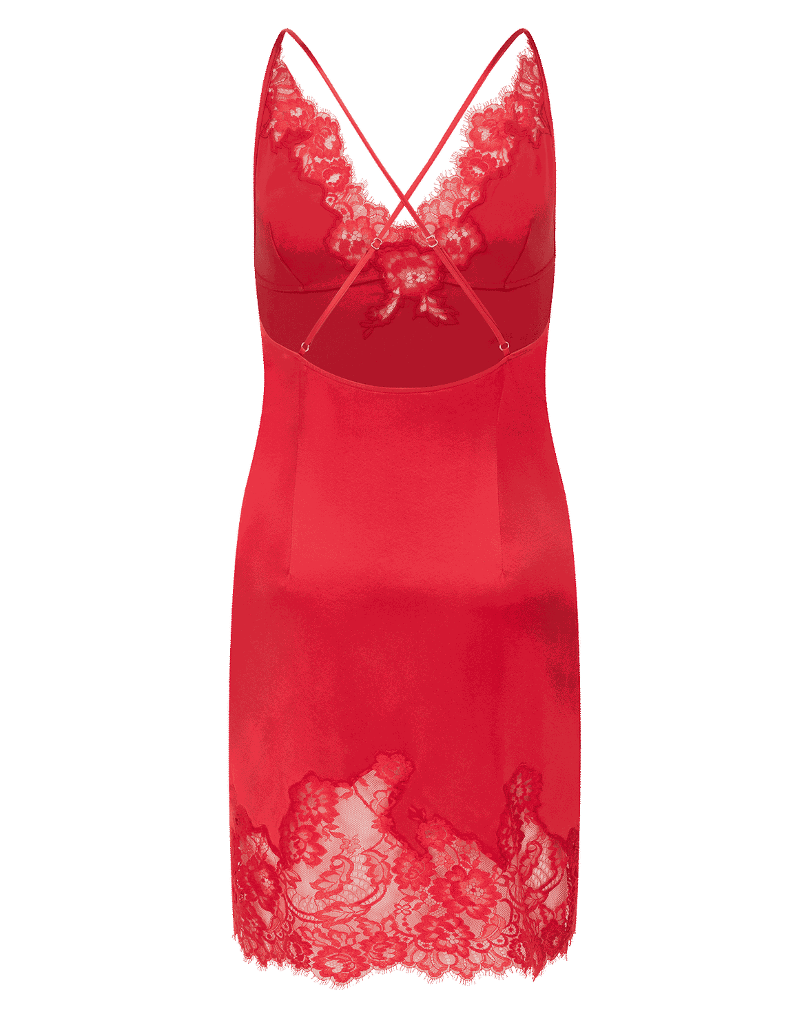 Emmaline Midi Slip Red | Agent Provocateur
