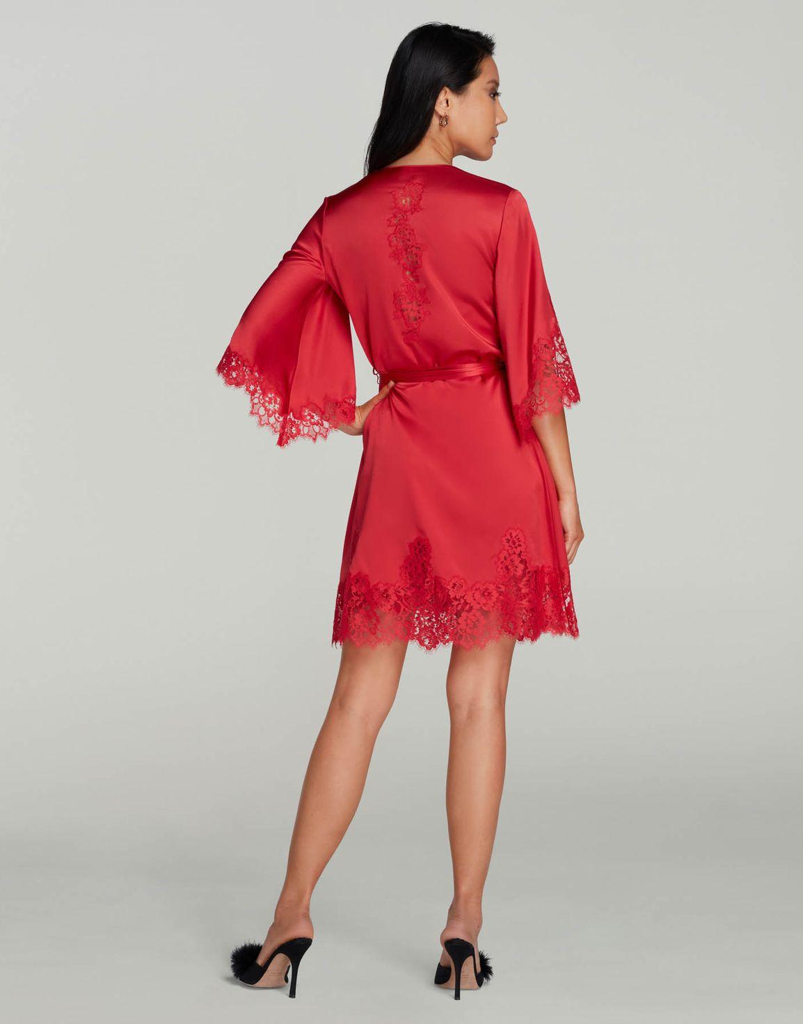 Emmaline Short Dressing Gown Red | Agent Provocateur