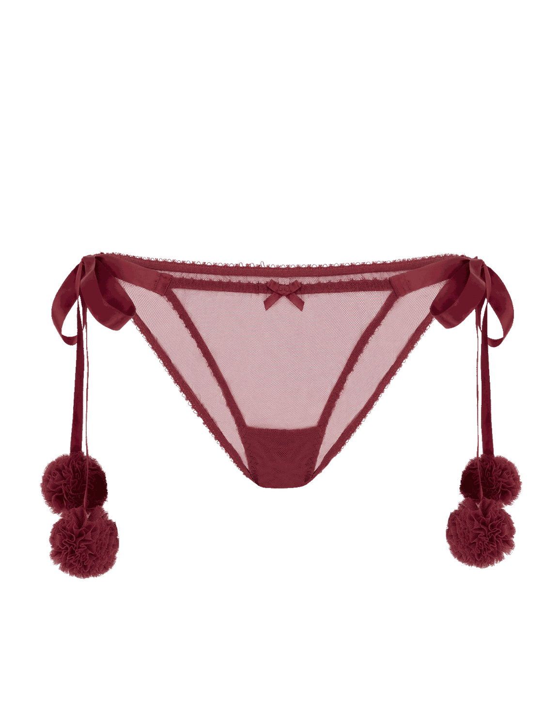 Naughty Tie Side Brief Burgundy | Agent Provocateur