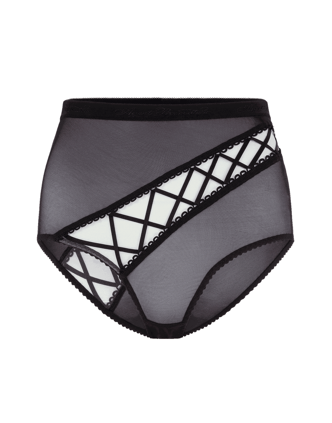 Xandy High Waisted Brief Black | Agent Provocateur