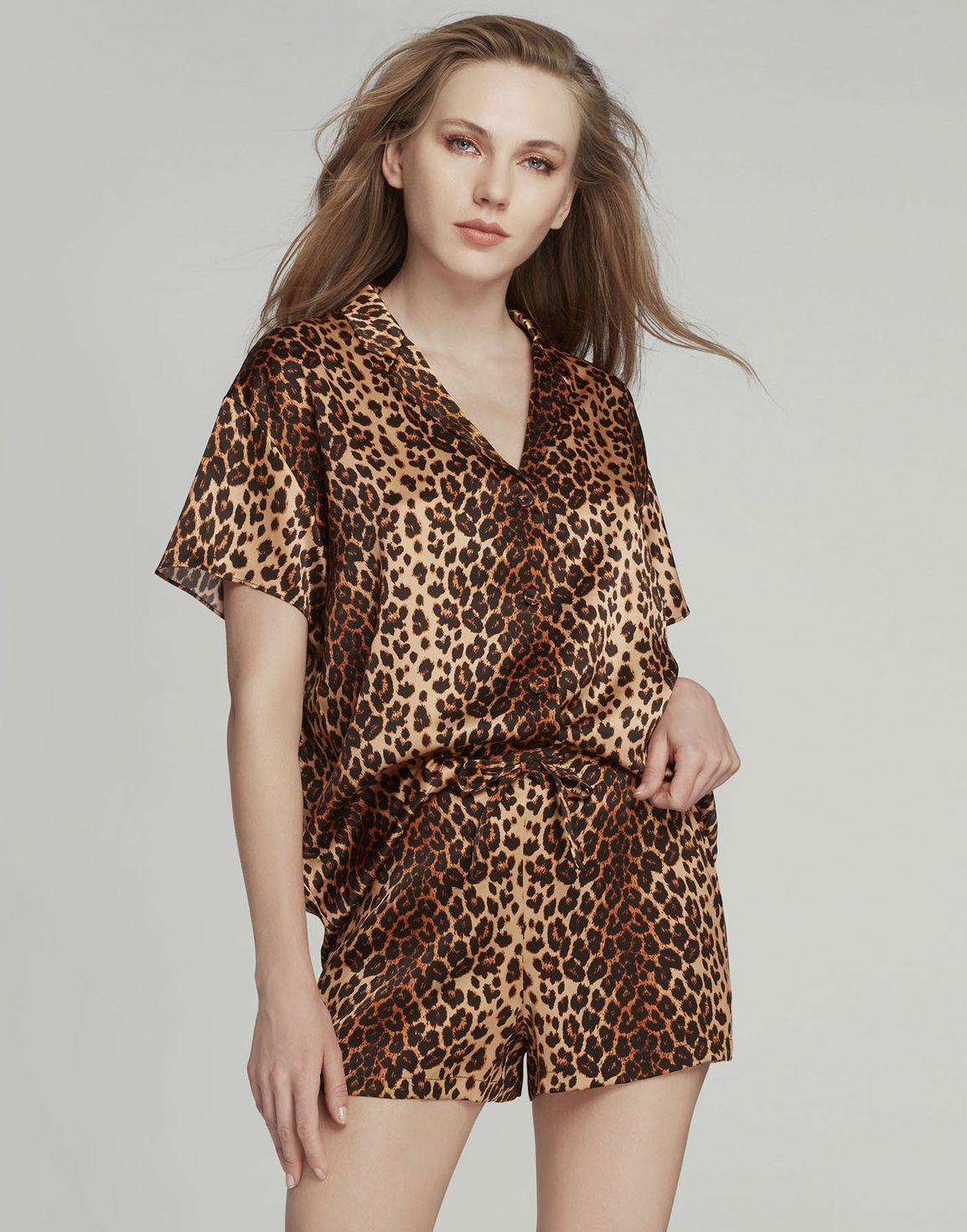 Kittie Pyjama Shorts Leopard | Agent Provocateur