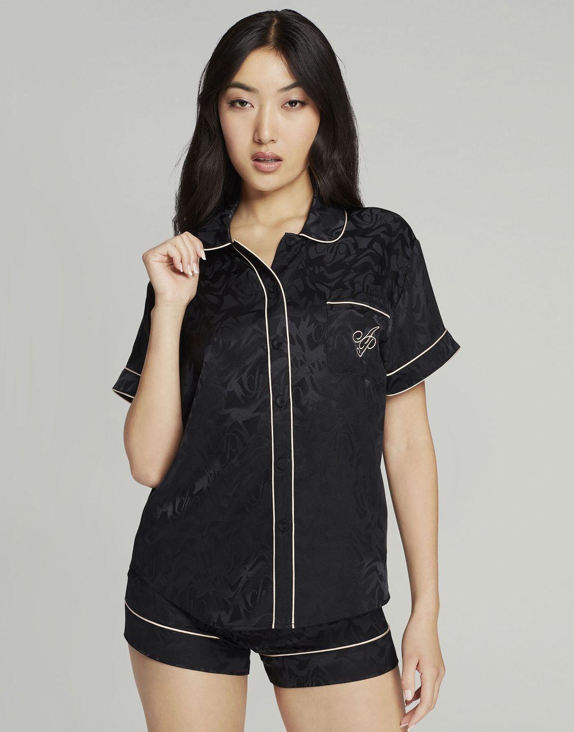 Kassidie Pyjama Shirt Black | Agent Provocateur