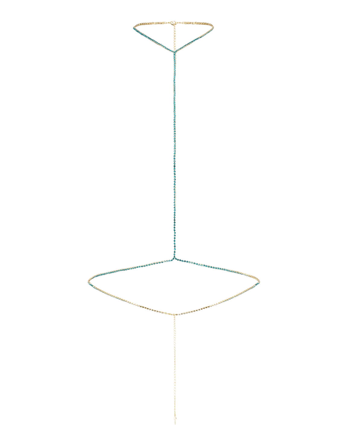 Bougie Bodychain Blue/Gold | Agent Provocateur