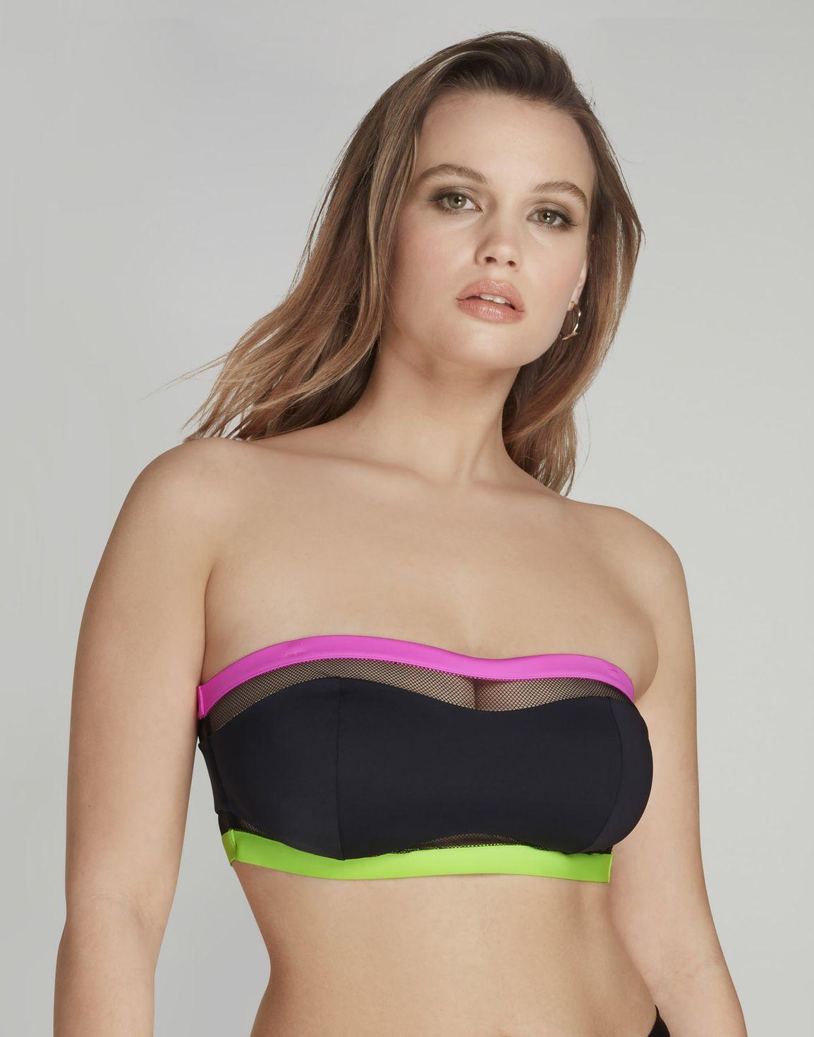 Zenaya Bandeau Bikini Top Green | Agent Provocateur