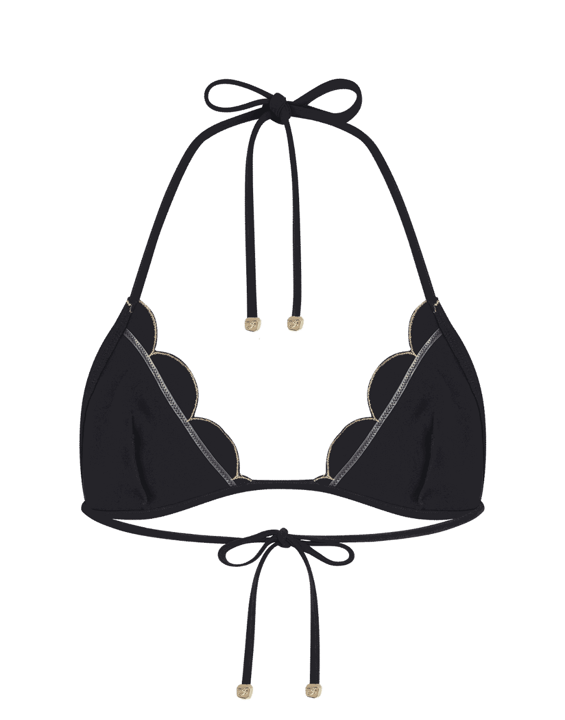 Lorna Tie-Side Bikini Top Black | Agent Provocateur