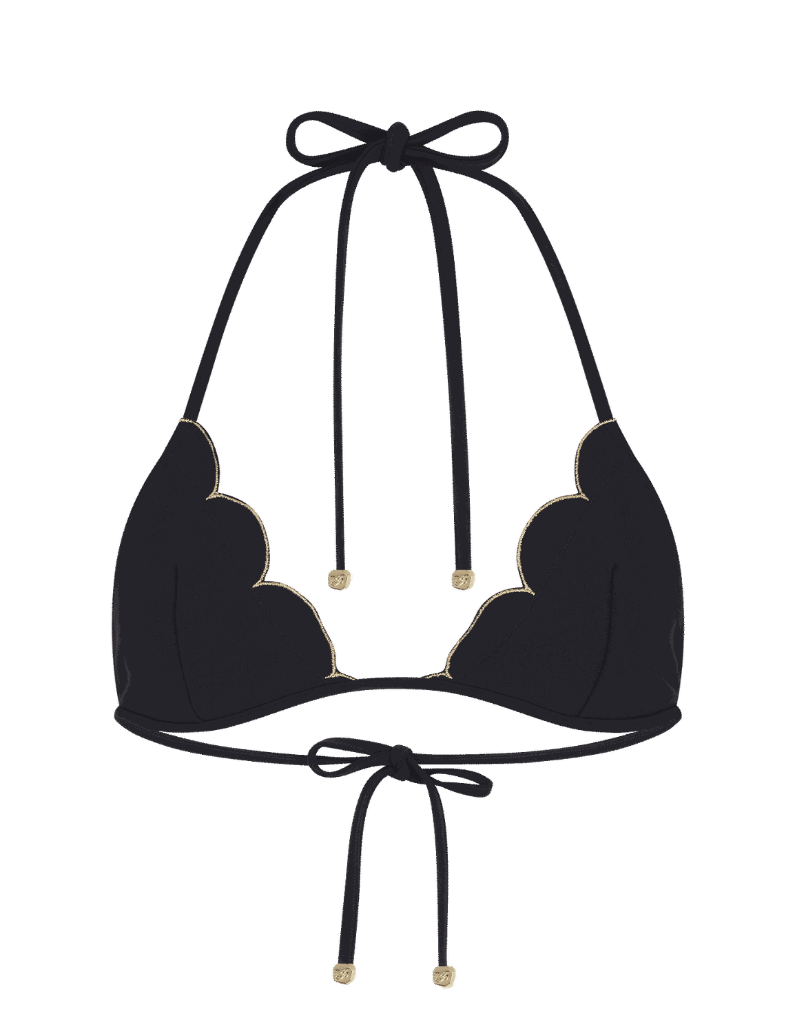 Lorna Tie-Side Bikini Top Black | Agent Provocateur