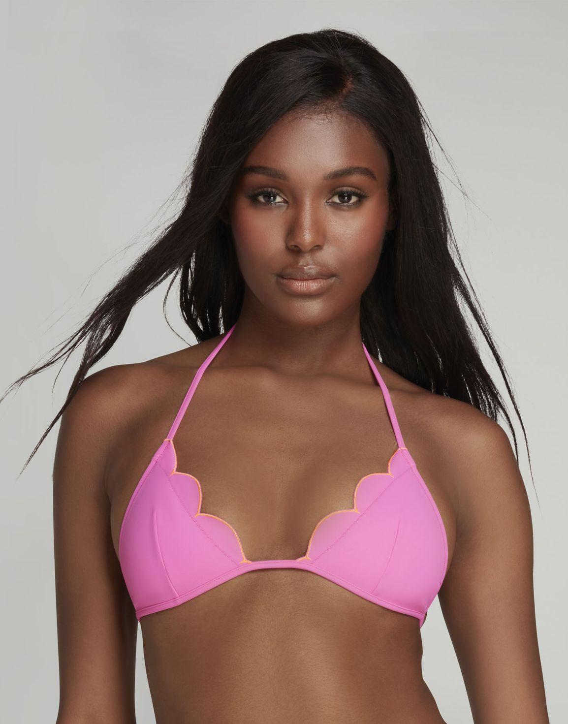 Lorna Tie Side Bikini Top Pink | Agent Provocateur