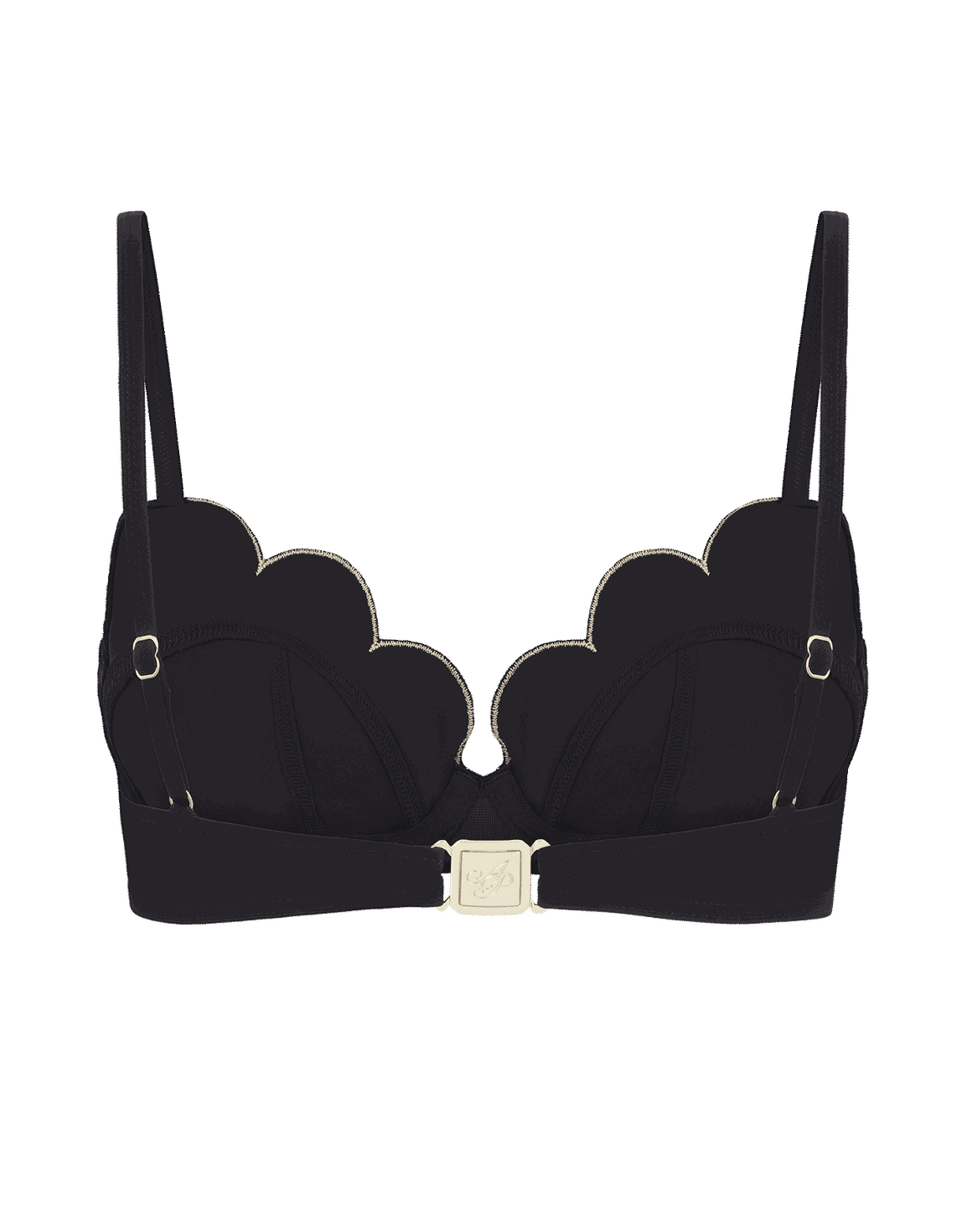 Lorna Cupped Bikini Top Black | Agent Provocateur