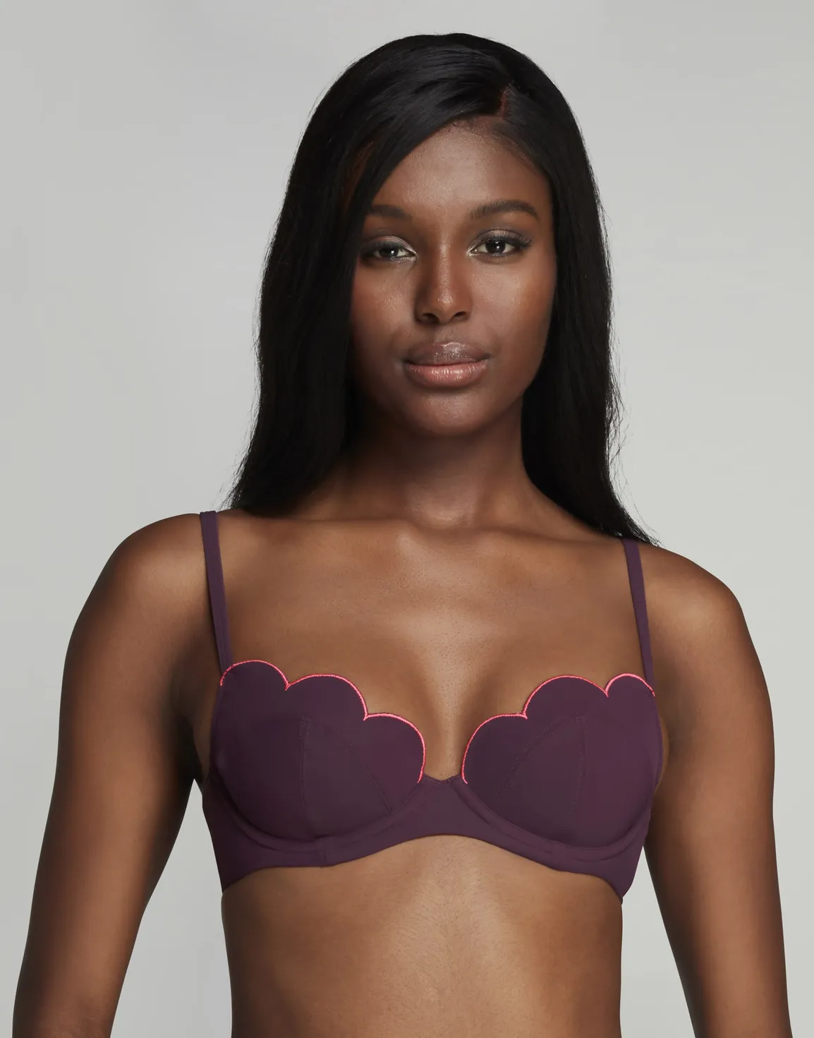 Lorna Cupped Bikini Top Plum | Agent Provocateur
