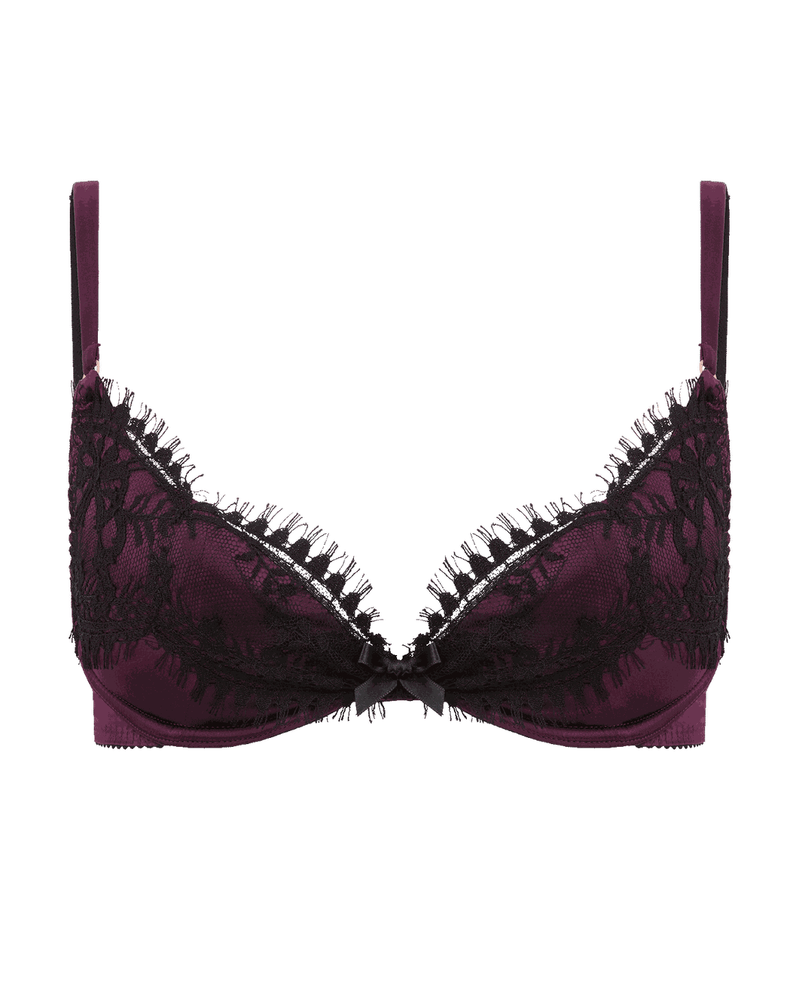Madylin Plunge Underwired Bra Plum | Agent Provocateur