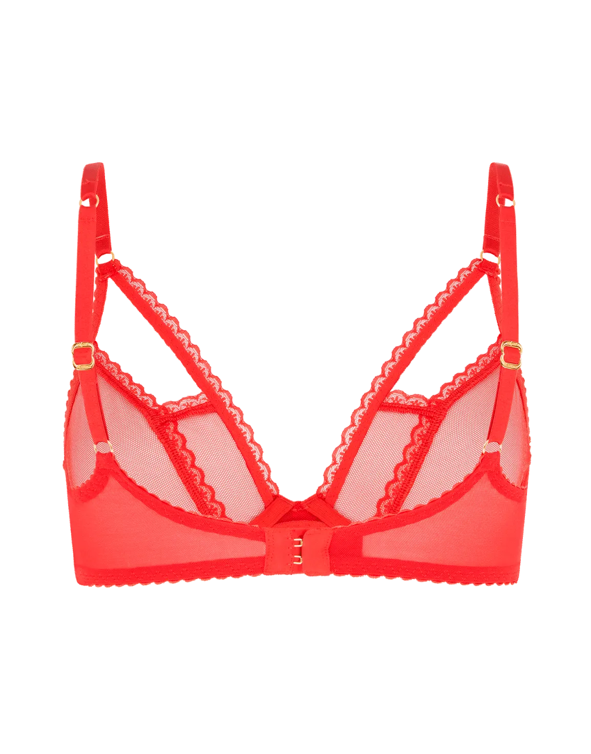 Fia Plunge Underwired Bra Red | Agent Provocateur