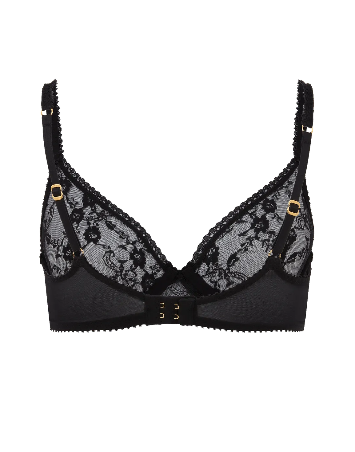 Laily Plunge Underwired Bra Black | Agent Provocateur