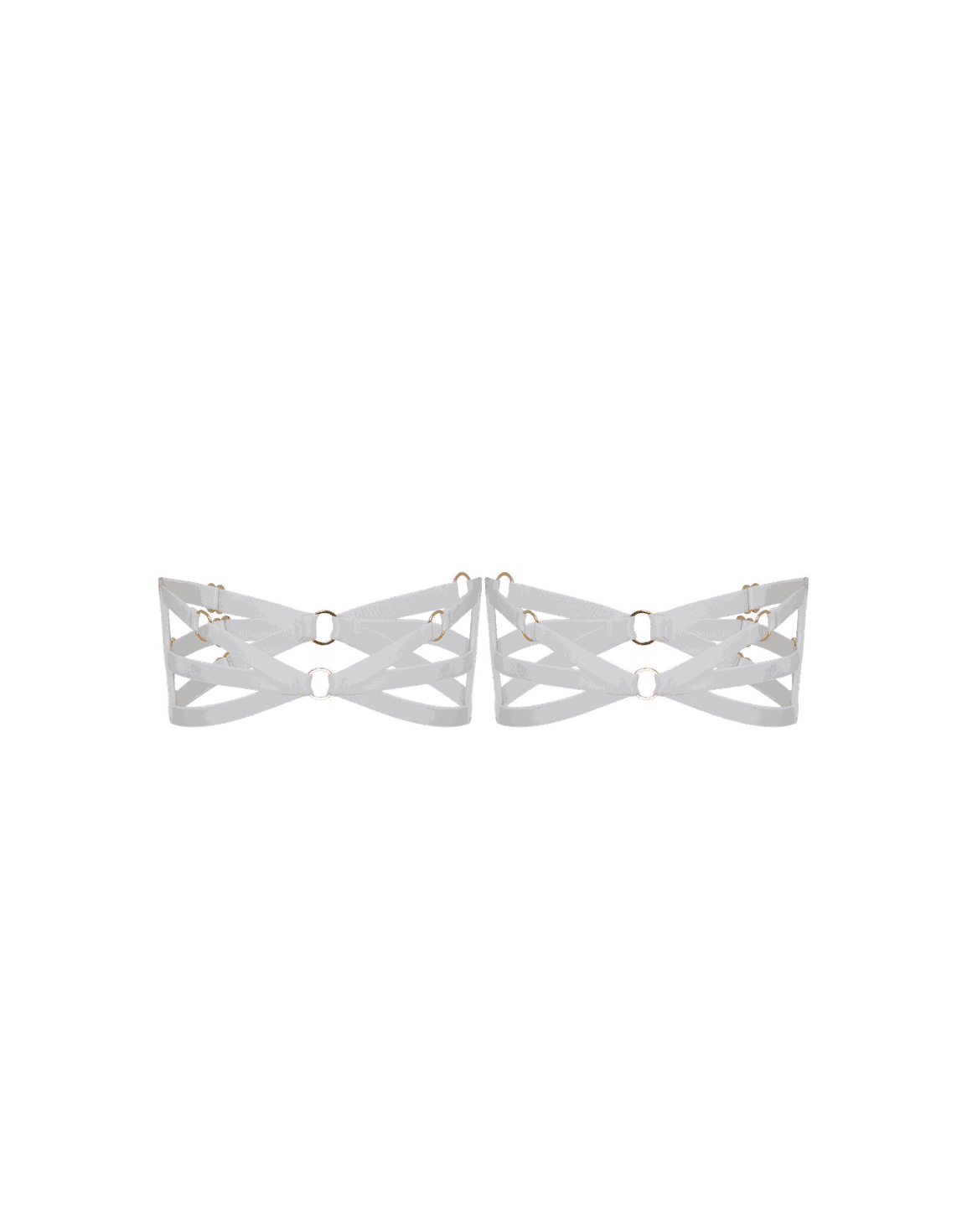 Dioni Garter Set White/White | Agent Provocateur