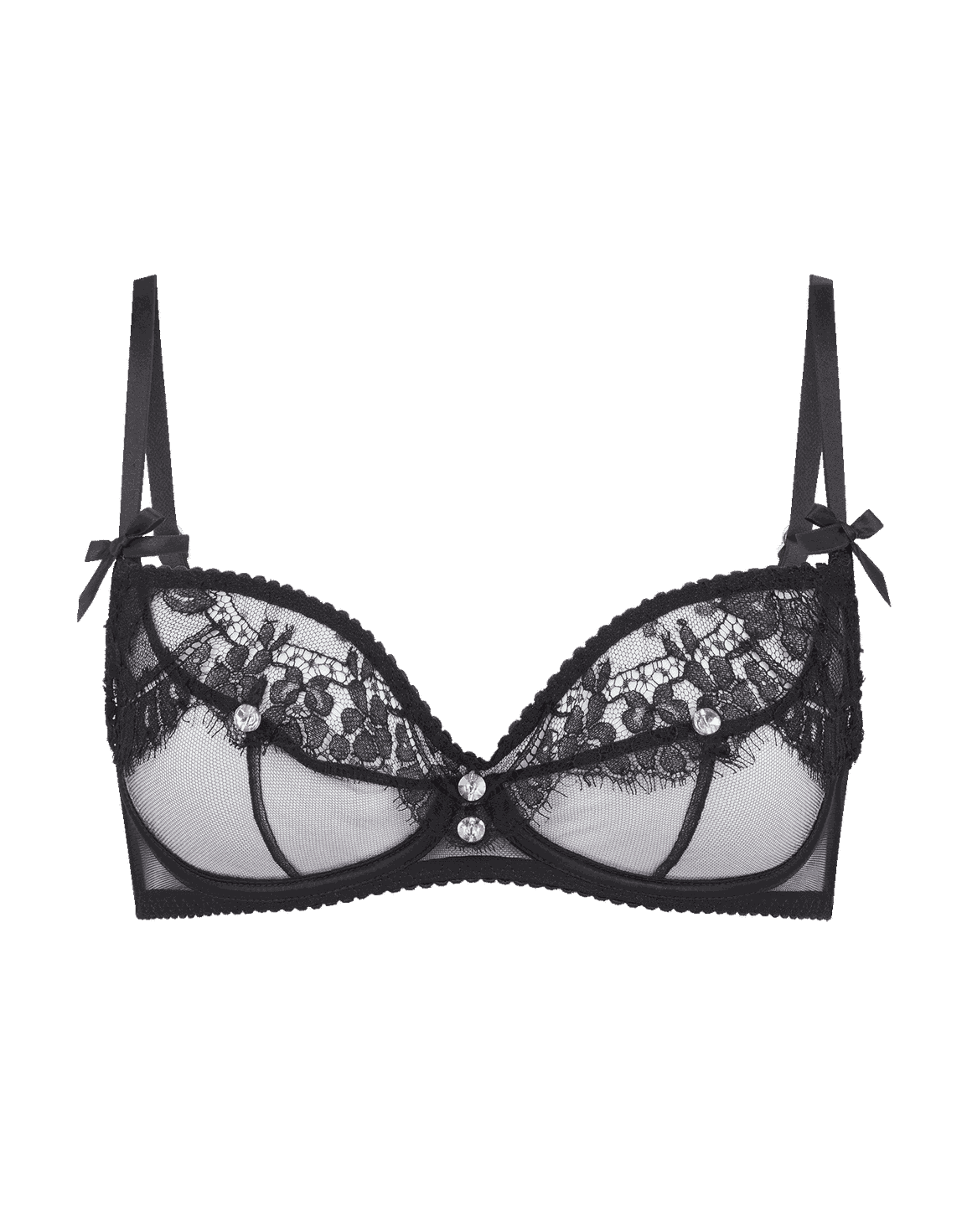 Jaylin Balconette Underwired Bra Black | Agent Provocateur