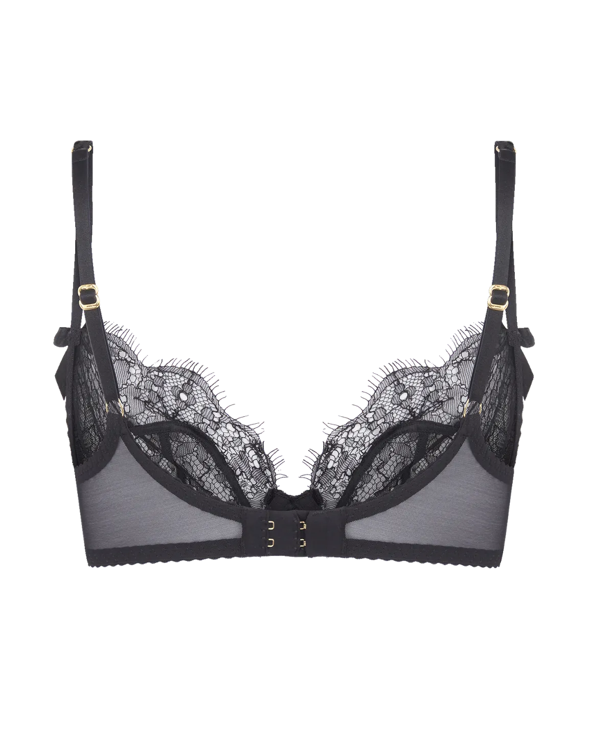 Lorna Lace Plunge Underwired Bra Black | Agent Provocateur