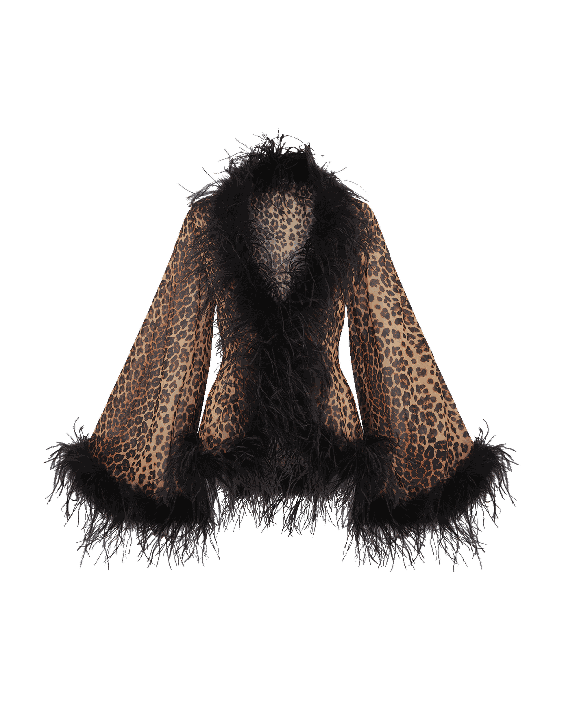 Leodora Short Gown Leopard | Agent Provocateur