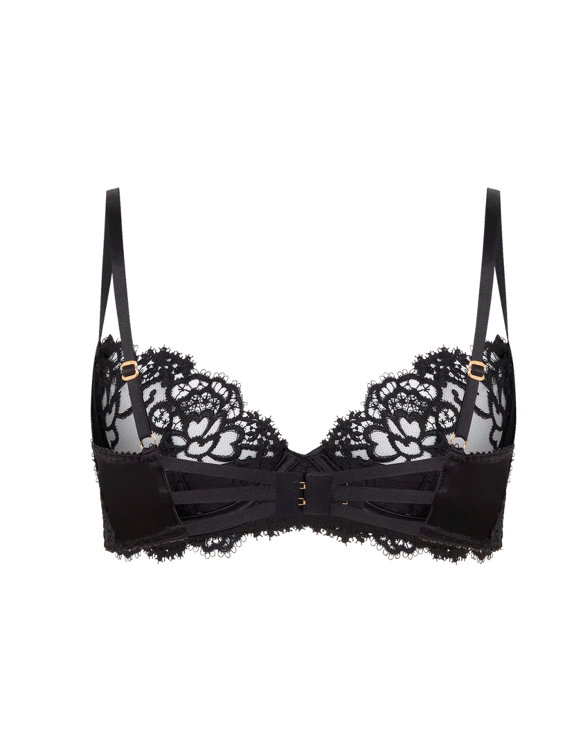 Dioni Plunge Underwired Bra Black | Agent Provocateur