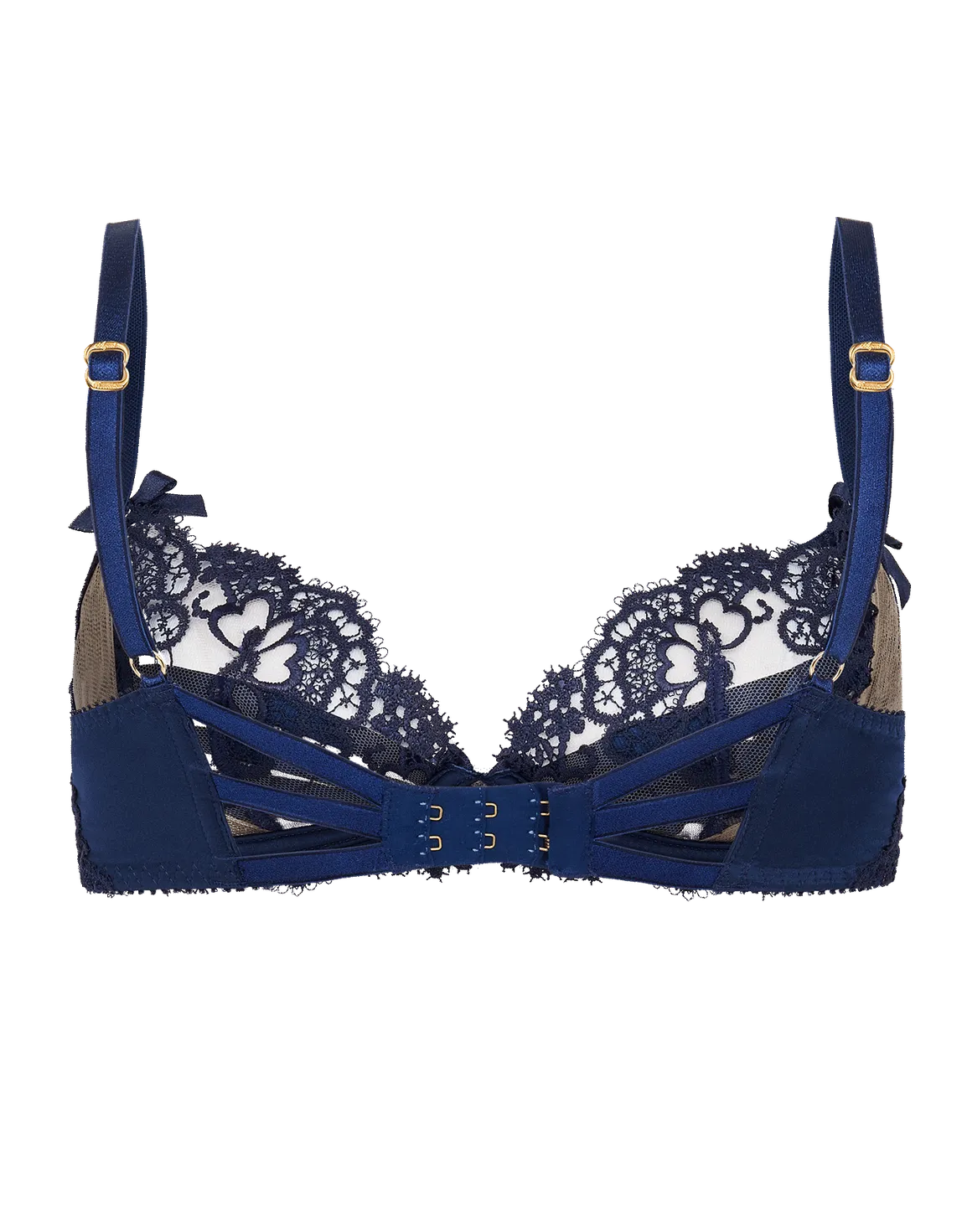 Dioni Plunge Underwired Bra Navy | Agent Provocateur