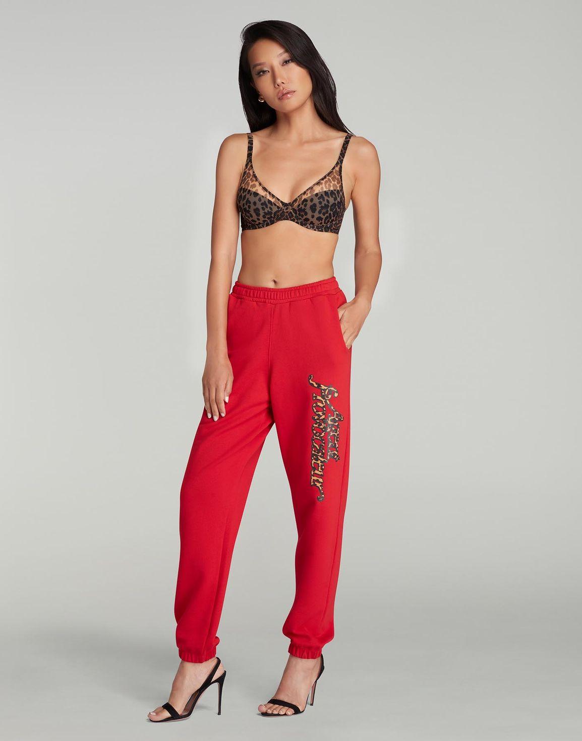 Rayley Jogging Trousers Red/Leopard | Agent Provocateur