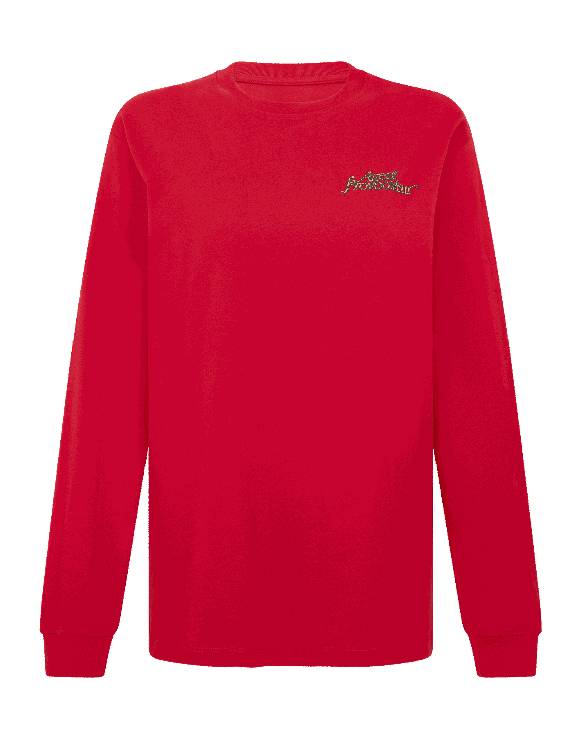 Rayley Long Sleeve T-Shirt Red/Leopard | Agent Provocateur
