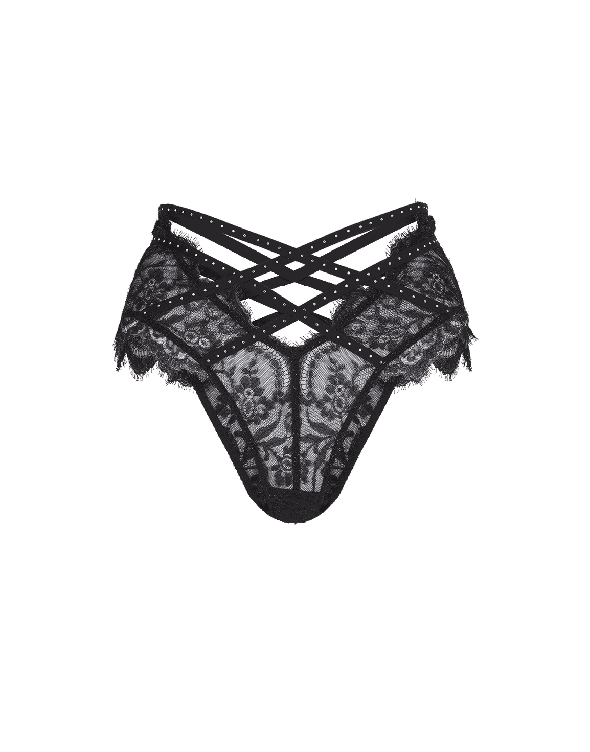 Saskiah High Waisted Brief Black | Agent Provocateur