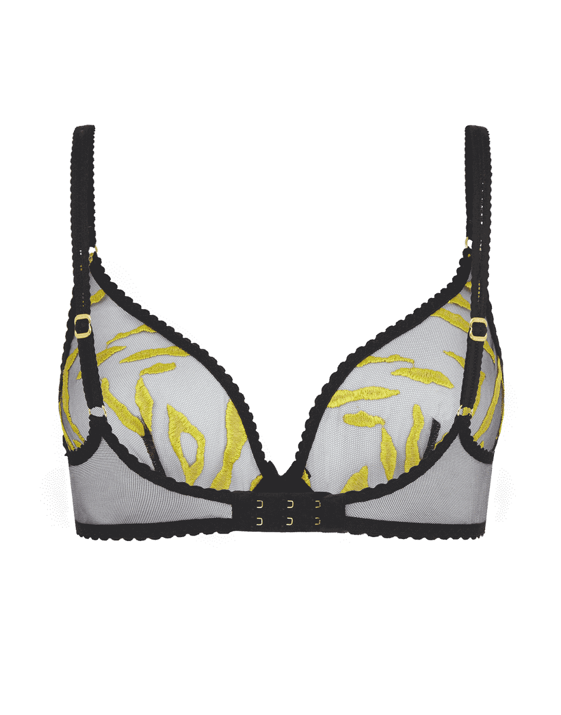Pawla Plunge Underwired Bra Black | Agent Provocateur